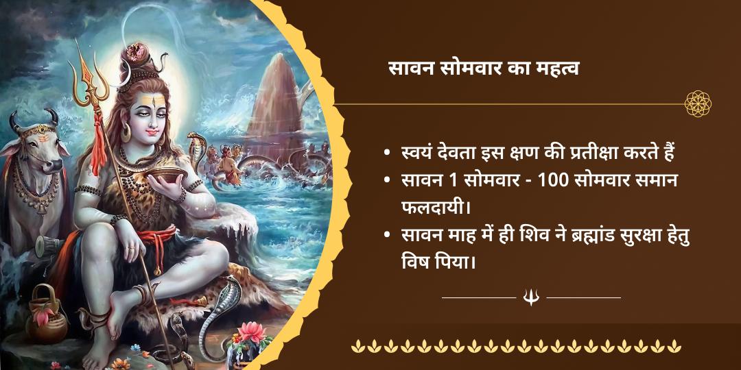 अंतिम सावन सोमवार बाधा निवारक शिव मंत्र चढ़ावा