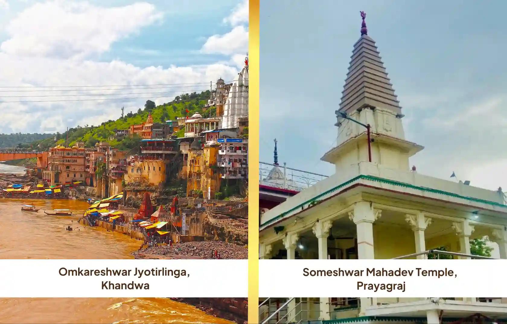Shri Omkareshwar Jyotirlinga, Shri  Someshwar Mahadev Temple, Khandwa, Prayagraj