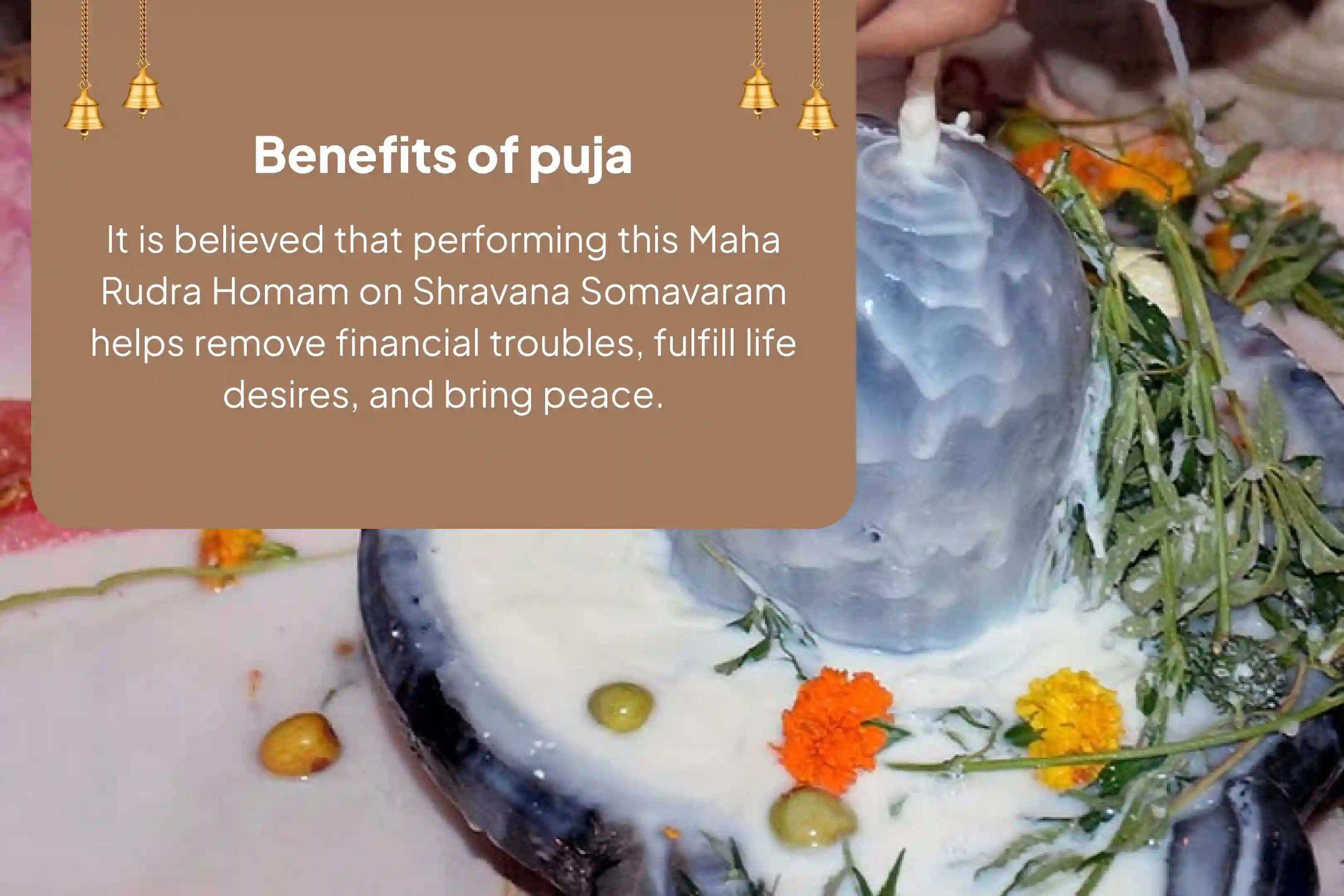 Shravana Somvaram Gokarna Special Gokarna Atma Lingam Kshetra 5 Hawan Kund, 21 Brahmin Maha Rudra Homa For Fulfillment of Life Desires and Financial Relief