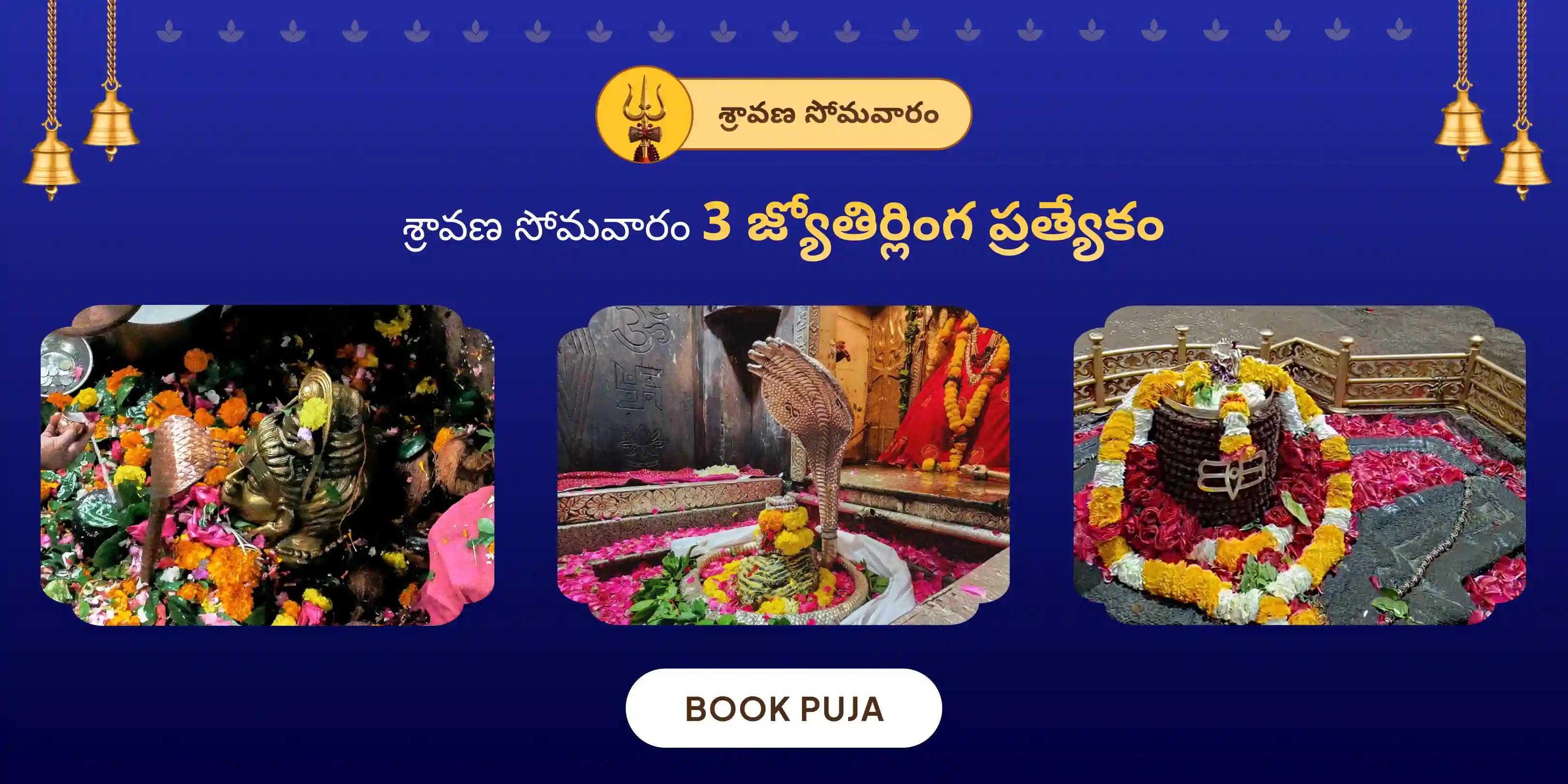  3 జ్యోతిర్లింగాలలో శివ రుద్రాభిషేకం మరియు రుద్ర హోమం