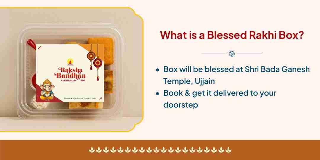 Raksha Bandhan Bada Ganesh blessed Rakhi Box Home Delivery