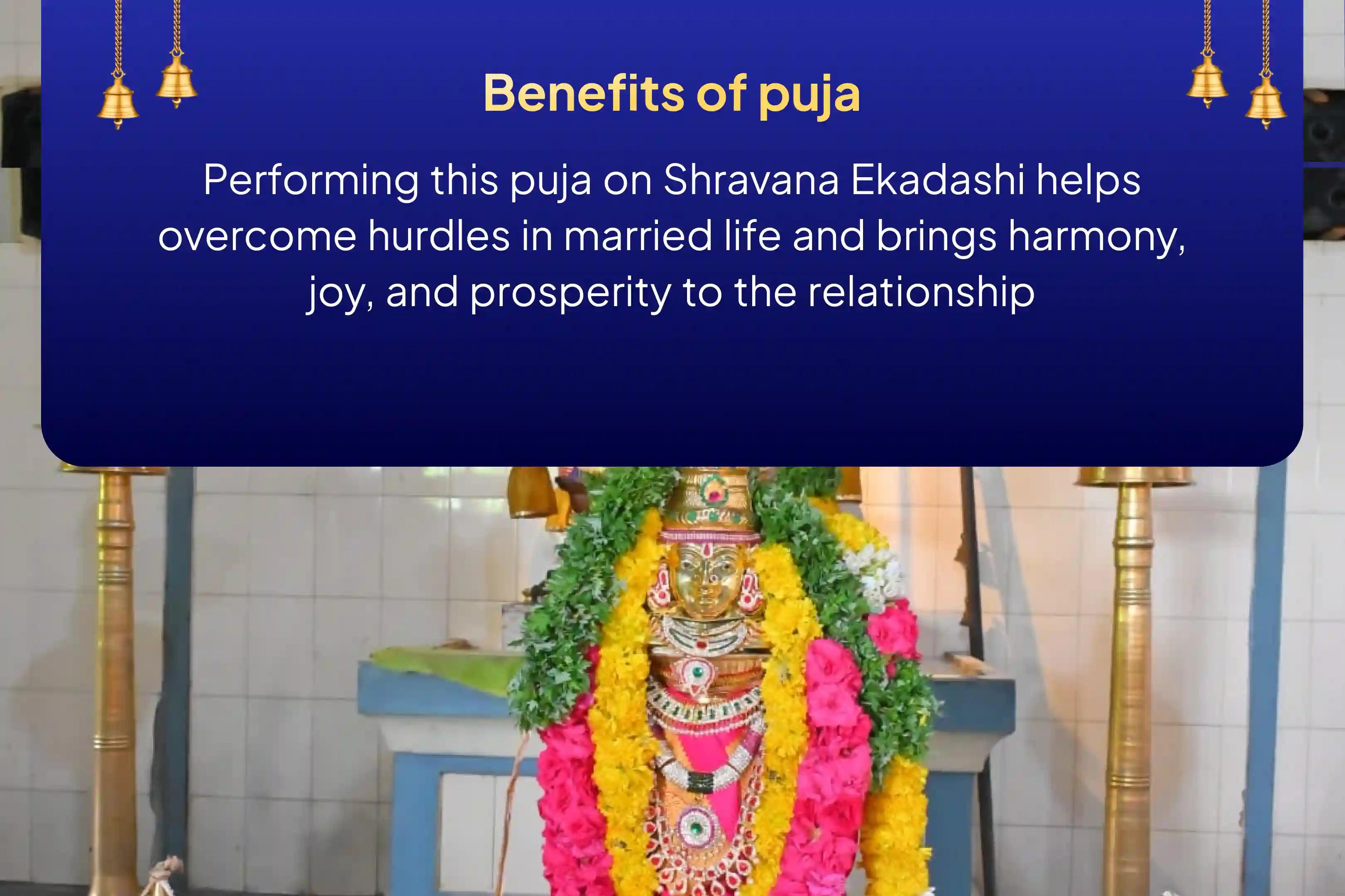 Shravana Ekadashi Lakshmi Narayan Puja Special Lakshmi Narayan Kalyanotsavam For overcoming obstacles and gaining happiness in married life