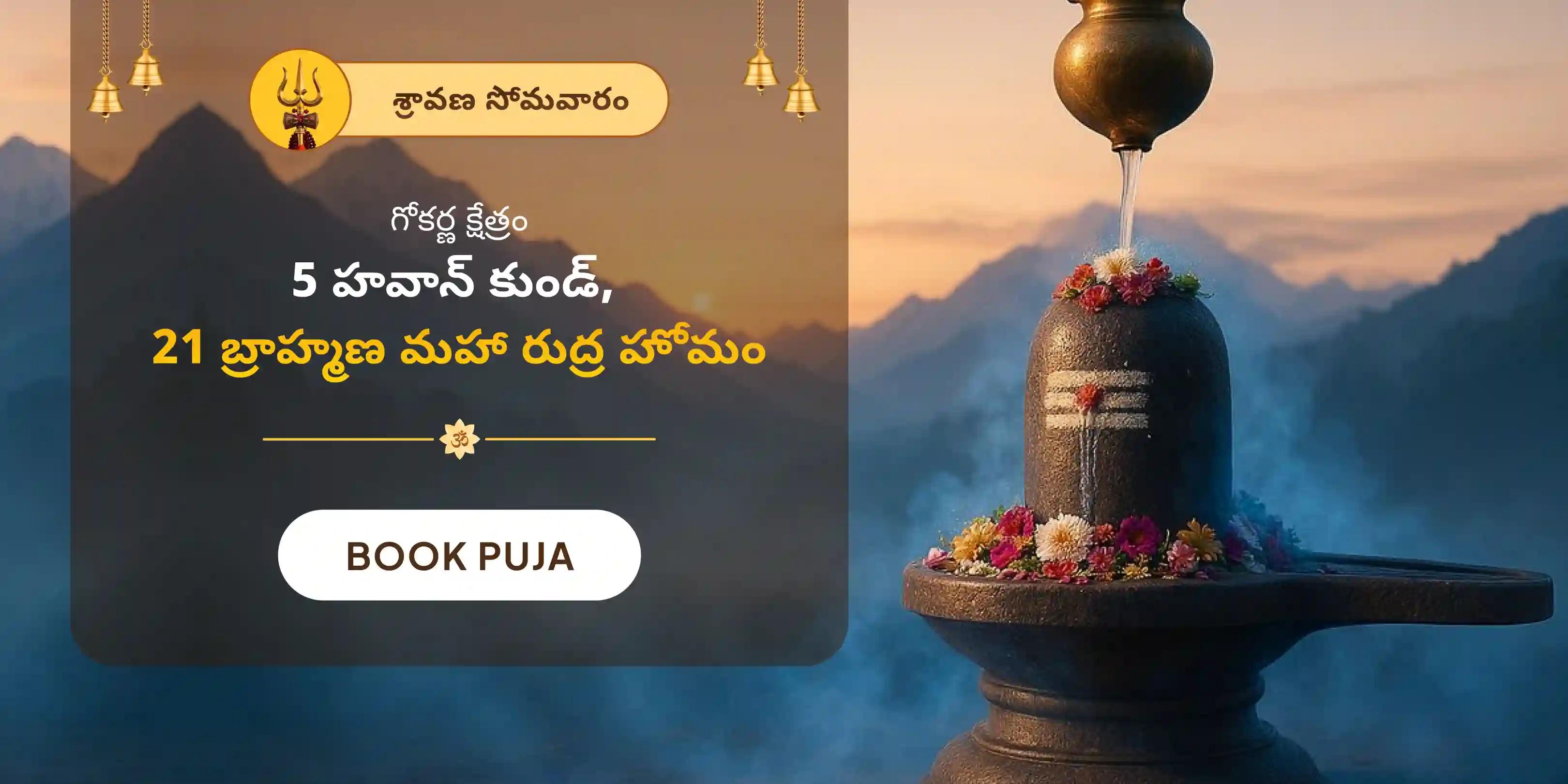 గోకర్ణ ఆత్మ లింగం క్షేత్ర 5 హవన కుండాల 21 బ్రాహ్మణుల మహా రుద్ర హోమం