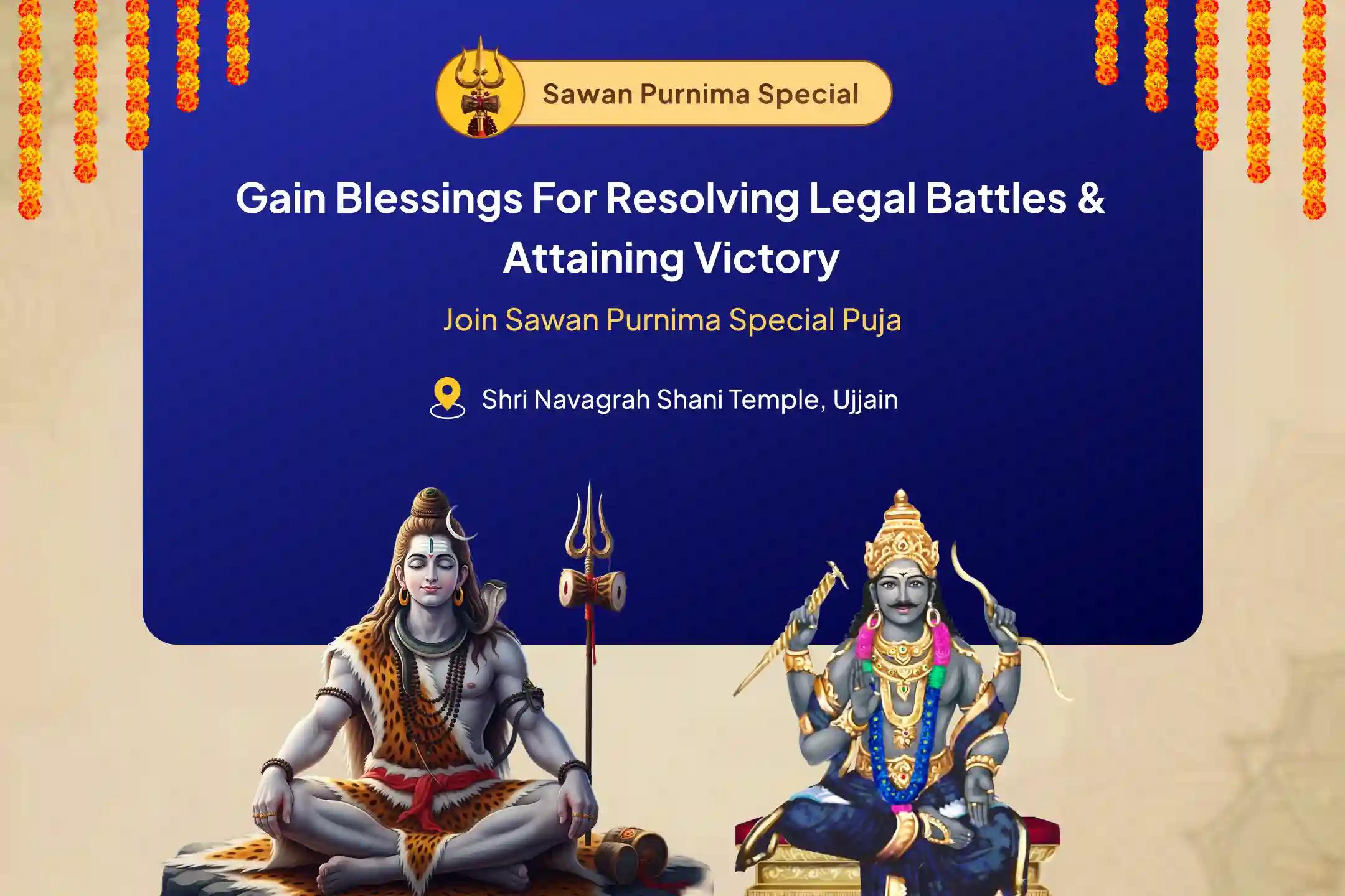 Mahakaal Ki Nagri Special - Sawan Purnima Special Shani Til Tel Abhishek and Shiva Rudra abhishek Blessings for Resolving Legal Battles, Attaining Victory and Removing Enmity
