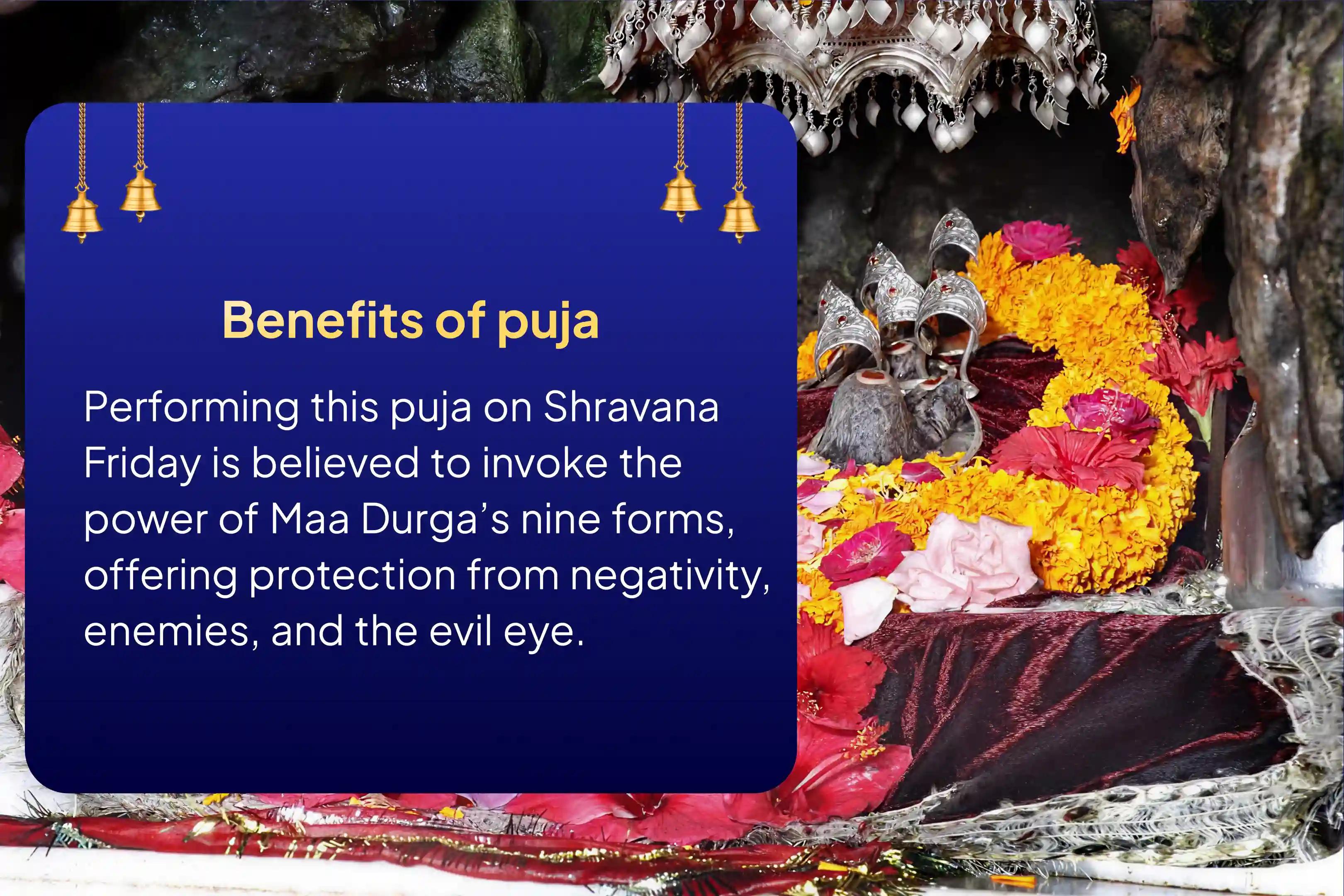 Shravana Shukravaar Durga Puja Special Durga Nav Chandi Pujan and Homam at Katra Teerth Kshetra For Protection from Negativity, Enemies, and Evil Eye