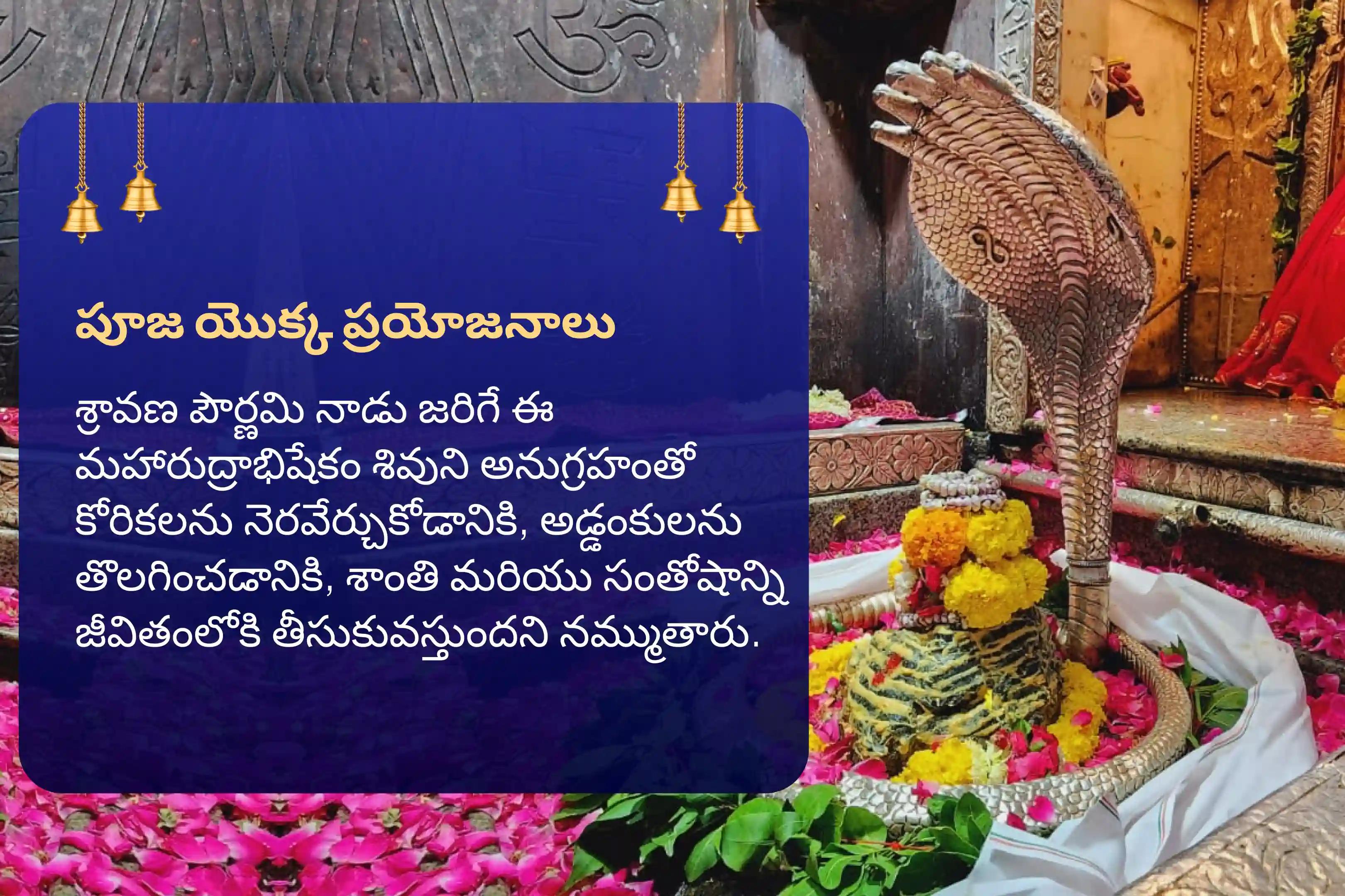 మీ కోరికలన్నీ నెరవేరడానికి మరియు సంతోషంతో నిండిన జీవితం కోసం శ్రావణ పౌర్ణమి 121 మంది బ్రాహ్మణుల ఓంకారేశ్వర జ్యోతిర్లింగంలో జరిగే మహారుద్రాభిషేకంలో పాల్గొనండి