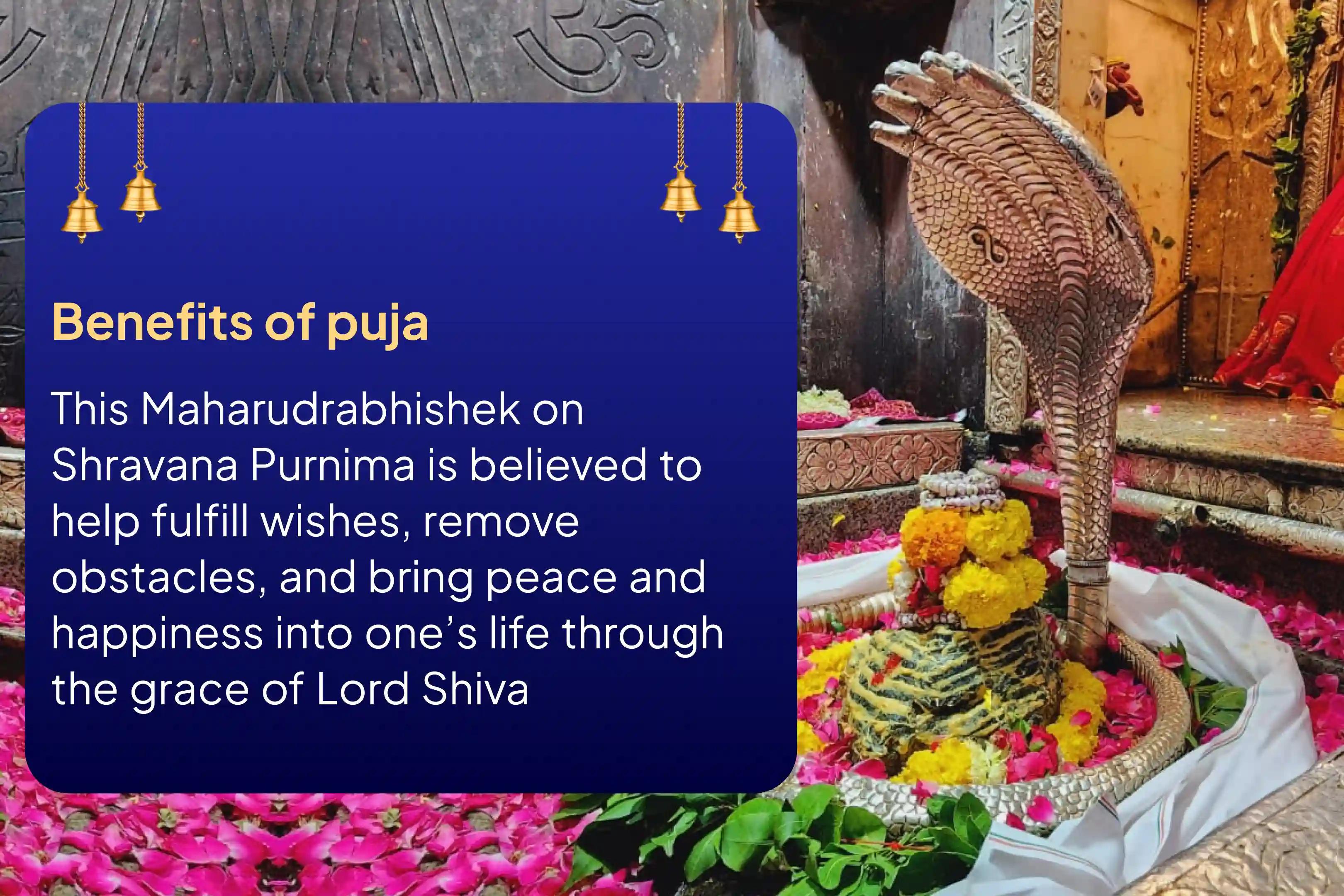 Participate in the Make a wish this Shravana Purnima 121 Brahmin Maha Rudrabhishek at Omkareshwar Jyotirlinga to fulfill all your wishes and lead a happy life.
