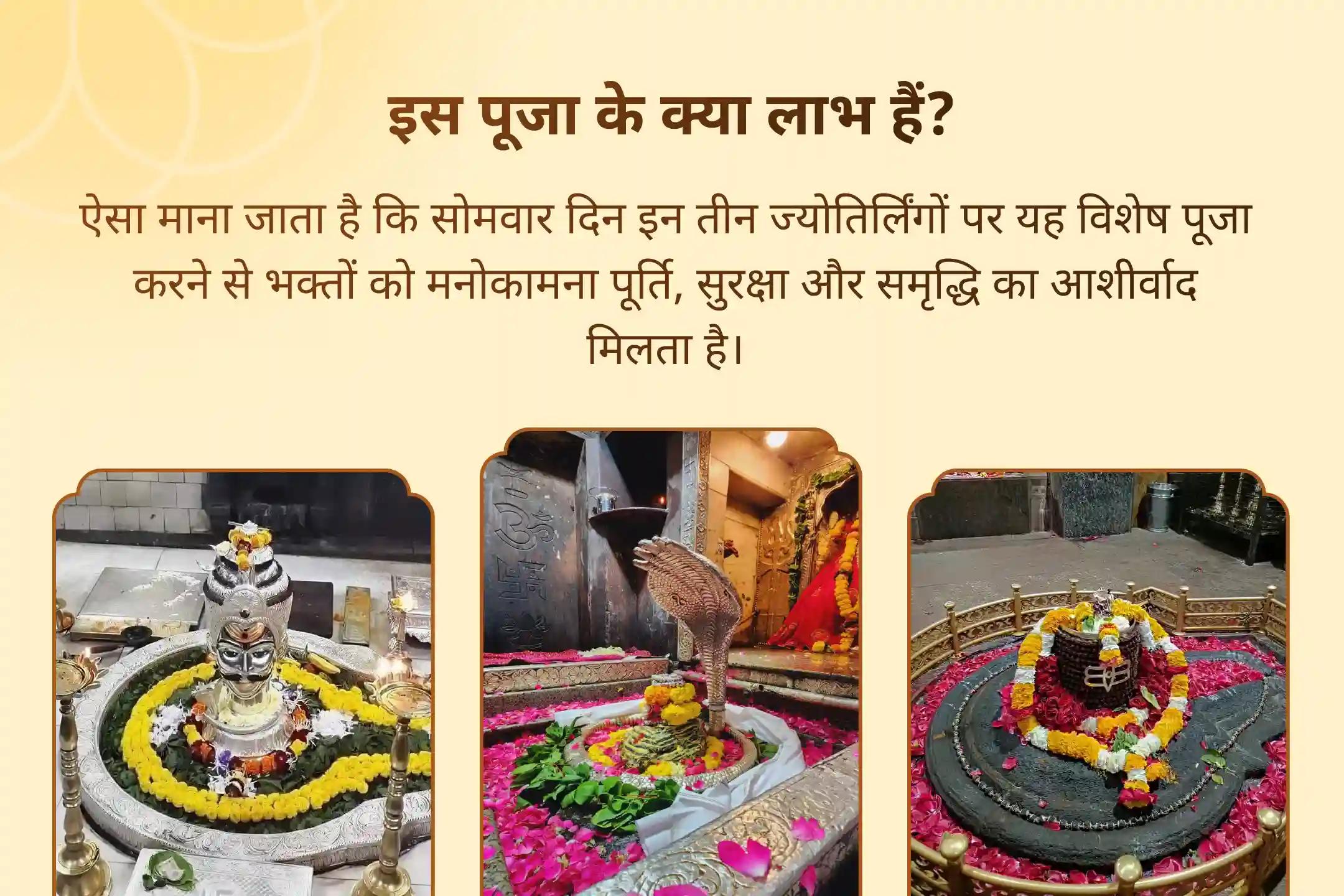दीर्घायु और बेहतर स्वास्थ्य के लिए आशीर्वाद 3 ज्योतिर्लिंग कॉम्बो विशेष 3 - ज्योतिर्लिंग - त्र्यंबकेश्वर, ओंकारेश्वर और घृष्णेश्वर रुद्राभिषेक और रुद्र हवन