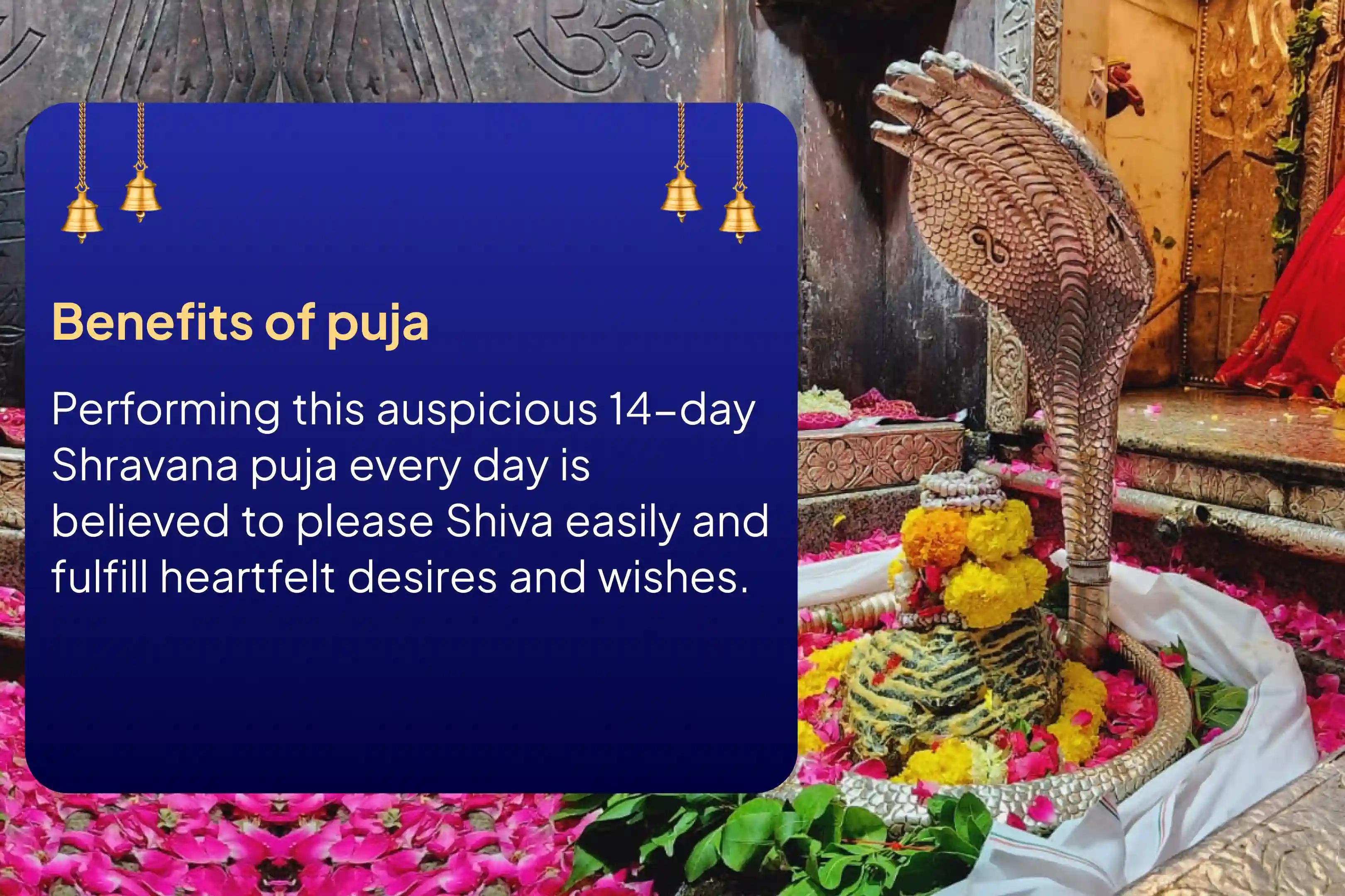 Participate in the 14 Days Omkareshwar Jyotirlinga Shravana Masam Special 108 Bilwa Archana and Shiva Rudrabhishek for the fulfillment of all wishes and desires