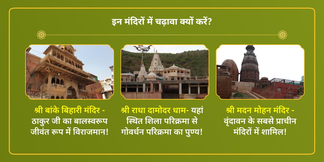 जन्माष्टमी बांके बिहारी, दामोदर, मदनमोहन माखन-मिश्री भोग