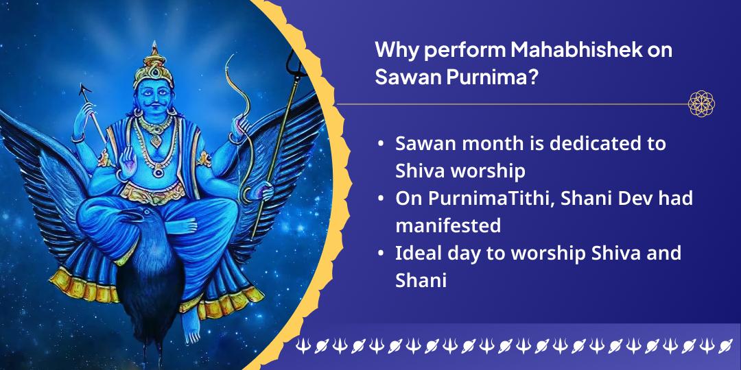 Sawan Shani Purnima Til & Oil Maha Abhishek at 3 Shani Temples