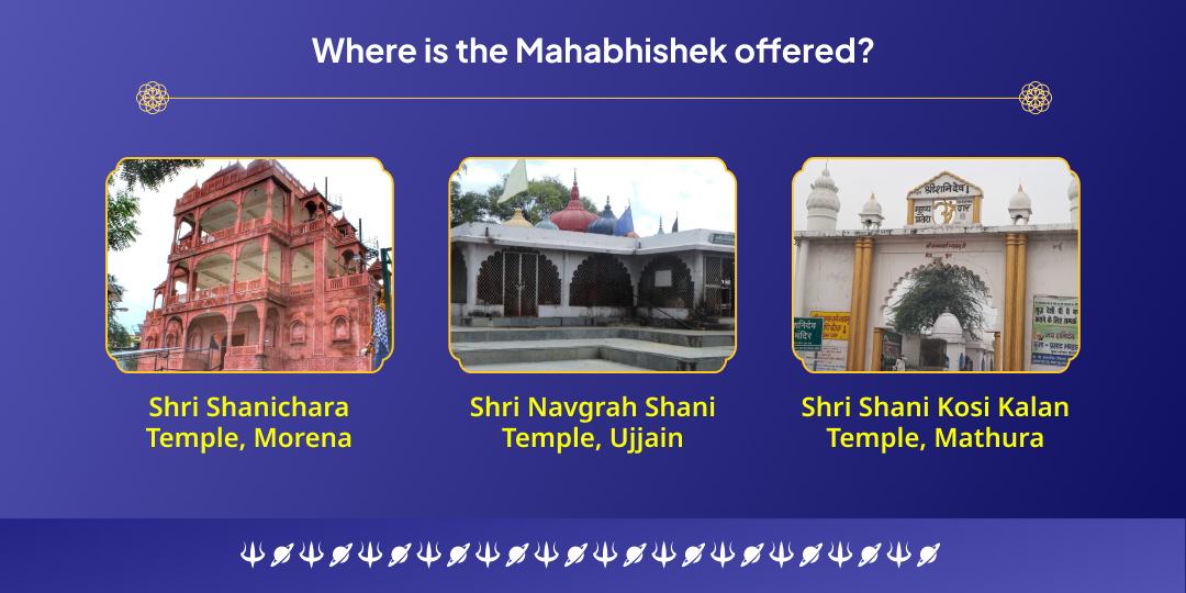 Sawan Shani Purnima Til & Oil Maha Abhishek at 3 Shani Temples