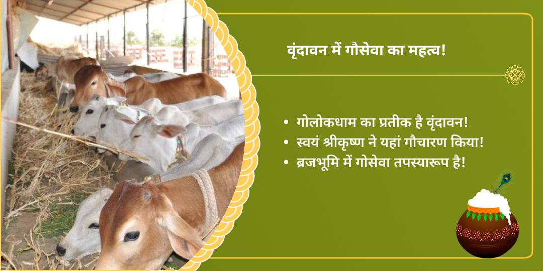 बालगोपाल कृष्ण जन्मोत्सव गौमाता वृंदावन सेवा