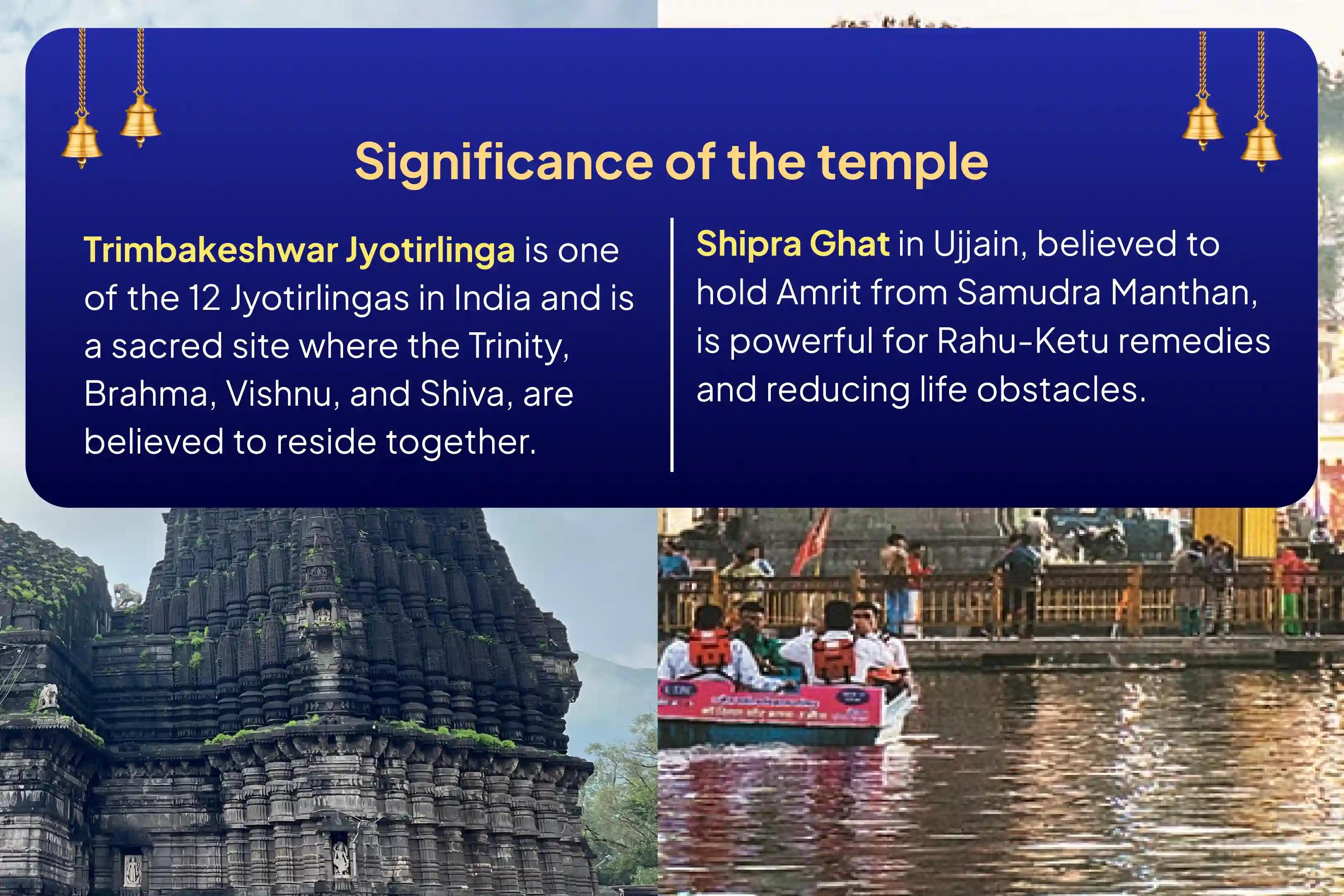Participate in the Shravana Somvaram and Rahu Nakshatra Jyotirlinga Special Kaal Sarp Dosha Shanti Puja Ujjain and Trimbakeshwar Rudrabhishek to pacify Rahu Dosha and attain mental peace