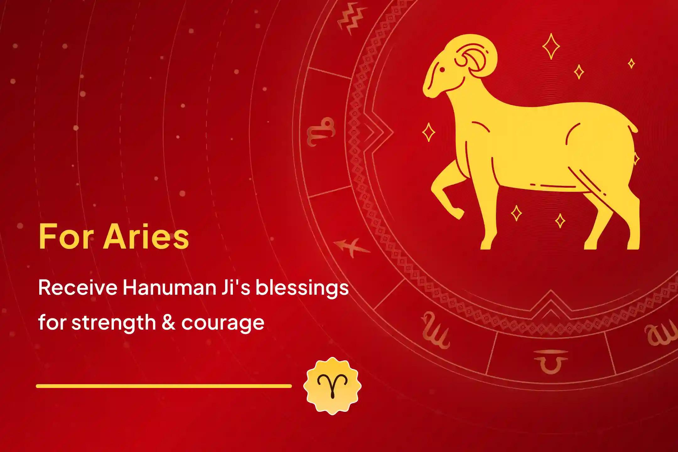 Hanuman Power Up for Aries Strengthening Aries Hanuman Puja Elevate your Aries Energy with Hanuman’s Blessings