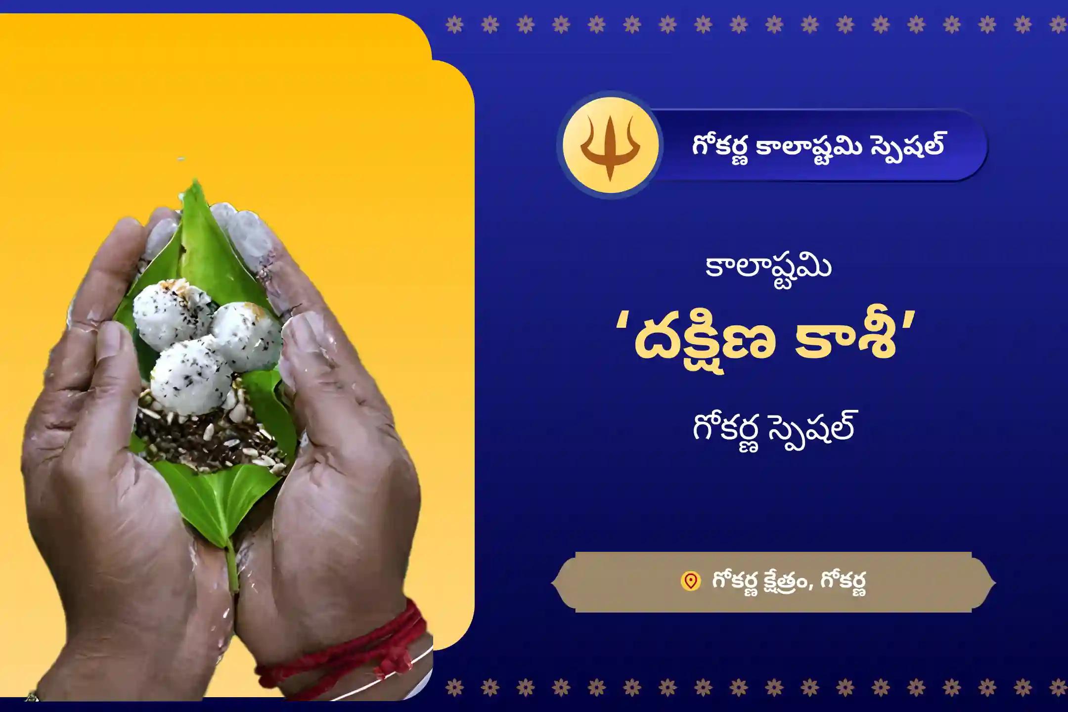 పితృల శాపాల నుండి విముక్తి, మరణించిన ఆత్మలకు శాంతి కోసం కాలాష్టమి దక్షిణ కాశీ గోకర్ణ స్పెషల్ పితృ దోష పూజలో పాల్గొనండి.