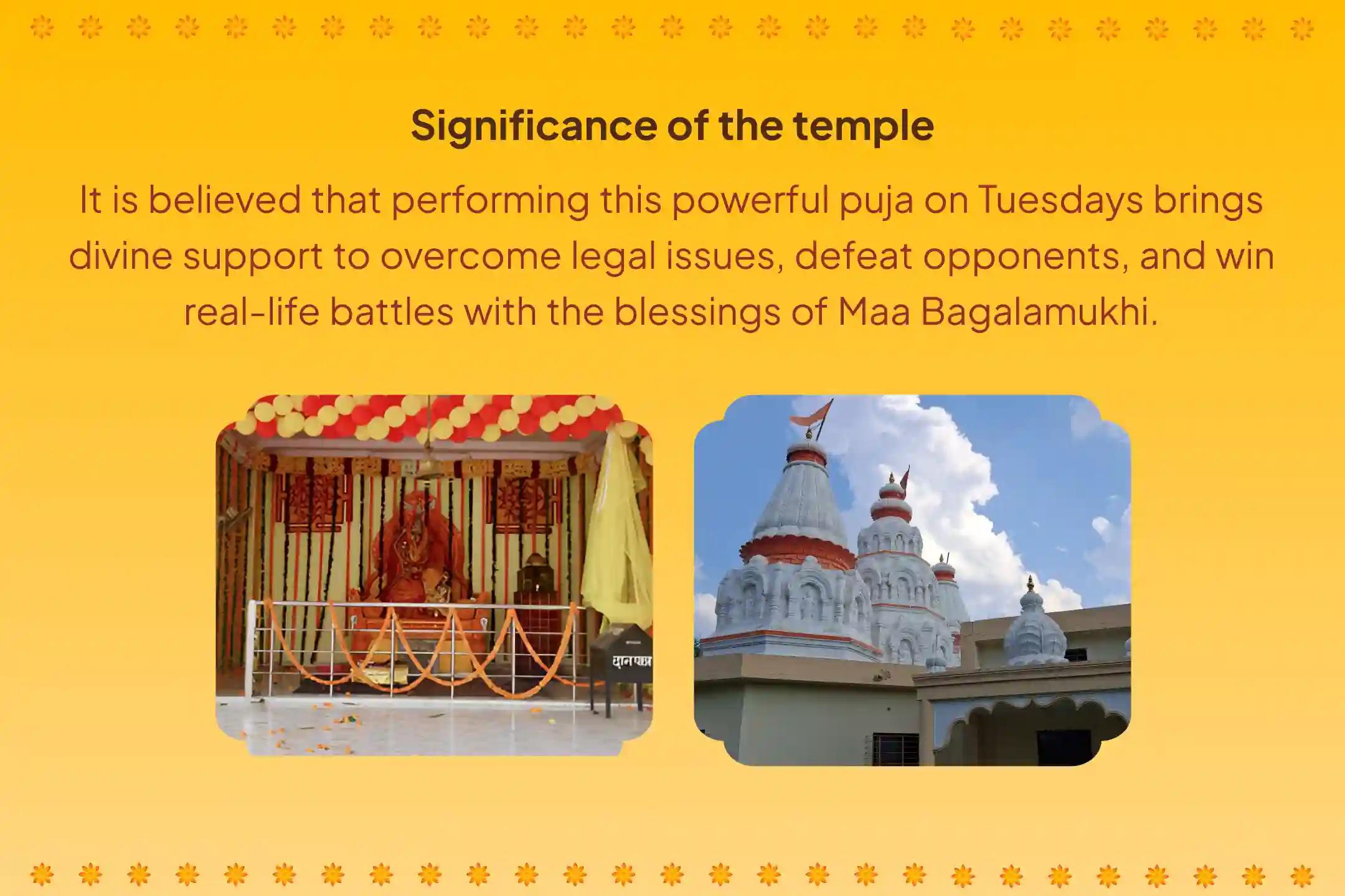 Participate in the Goddess of Court Cases Special Maa Baglamukhi Shatru Samhara Homam for blessings of victory in court cases and real-life battles