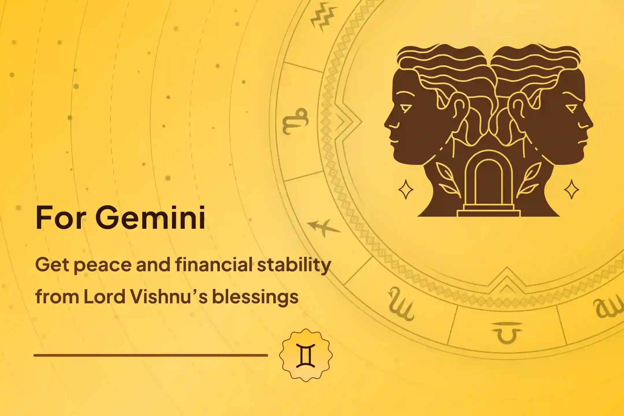 Elevate your Gemini Energy with Vishnu's Blessings