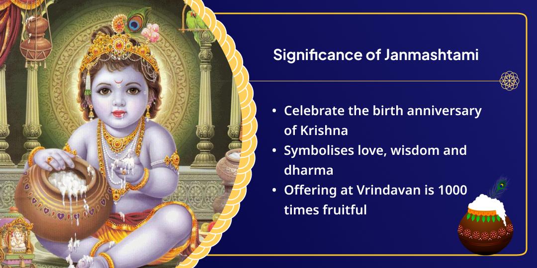 Janmashtami Vrindavan Krishna Shringar, Aarti & Bhog