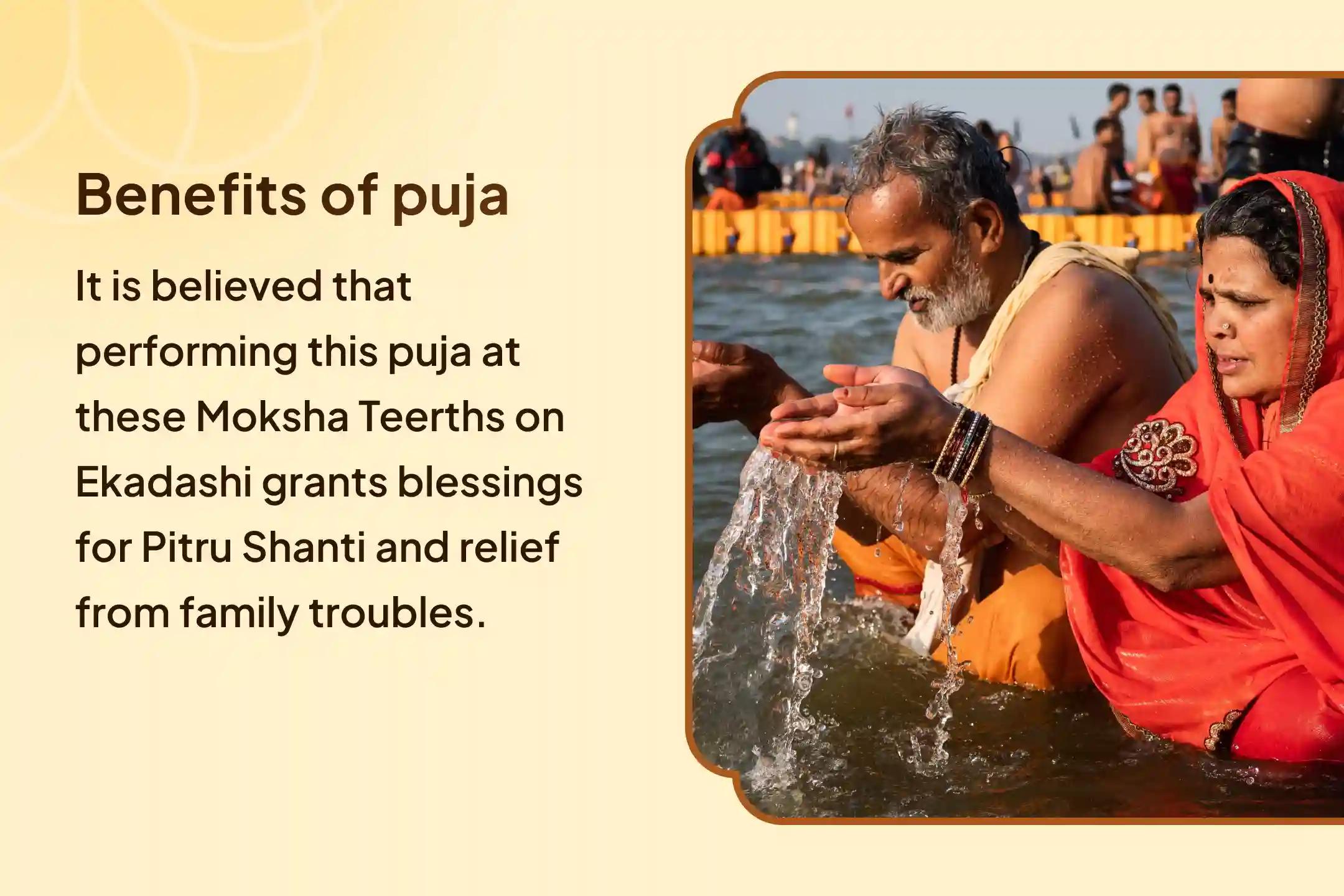 Aja Ekadashi Moksha Tirth Combo Special Pitru Dosh Shanti Mahapuja and Gangotri Dham Ganga Abhishek Puja for Peace of Ancestor's souls and Resolving Family Disputes