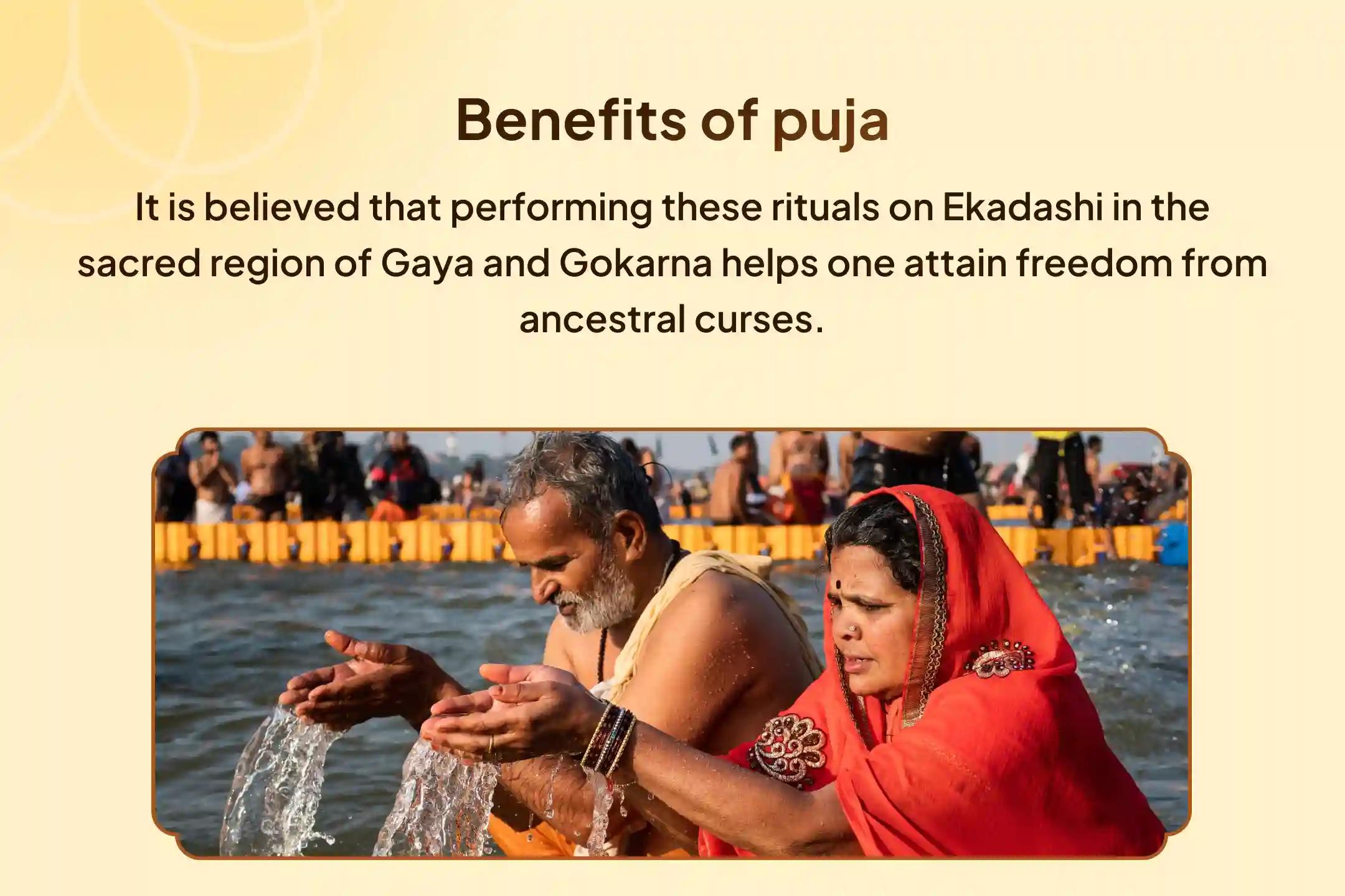 Aja Ekadashi 2 Moksha Tirth Special Gokarna Narayan Bali Puja and Gaya Tripindi Shraddh to get Relief from Ancestral Karmas and Sins