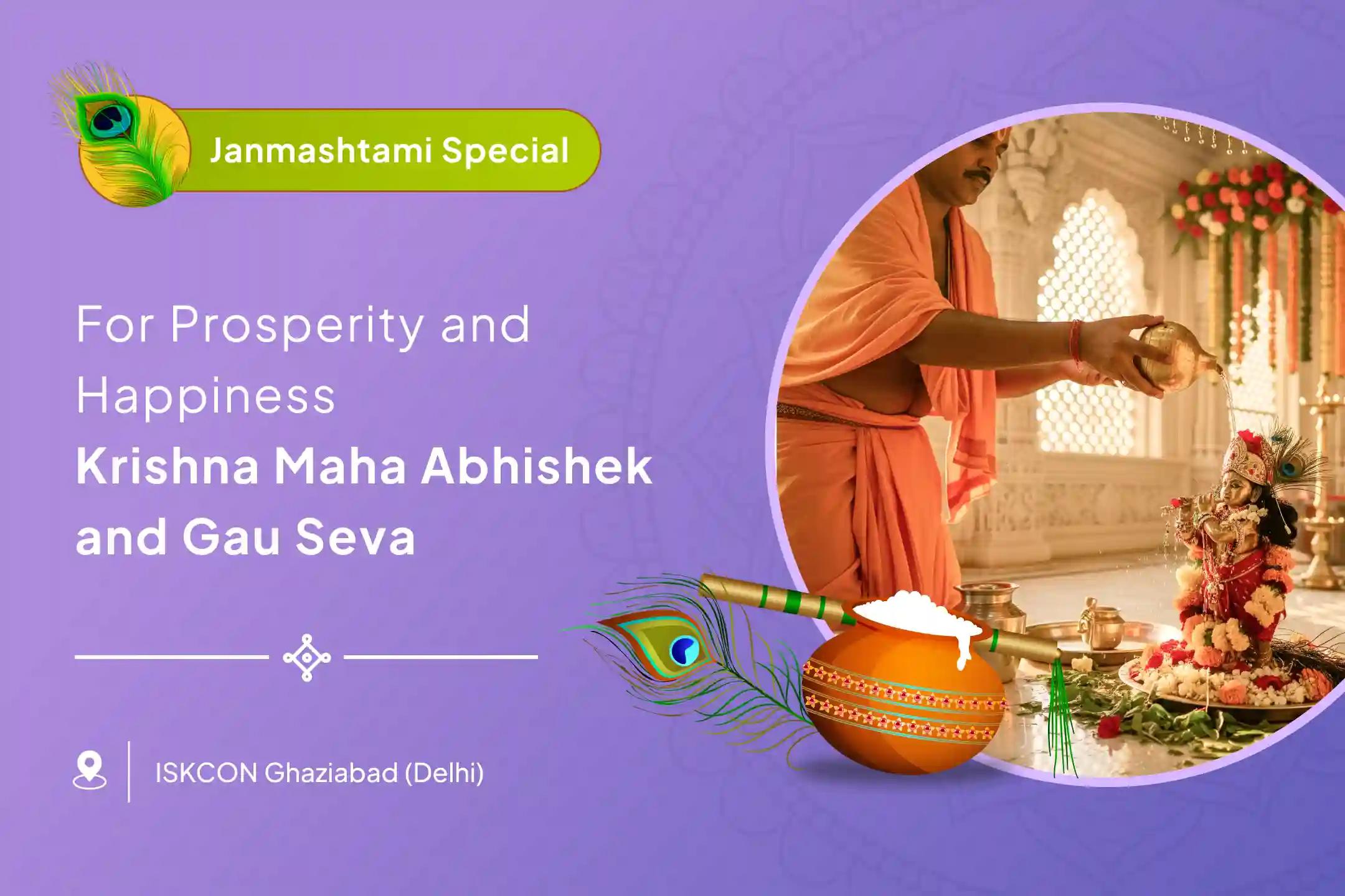 Krishna Janmashtami Maha Abhishek and Gau Seva Special Krishna Janmashtami Maha Abhishek and Gau Seva Blessings of Love, Prosperity, and Good Karma