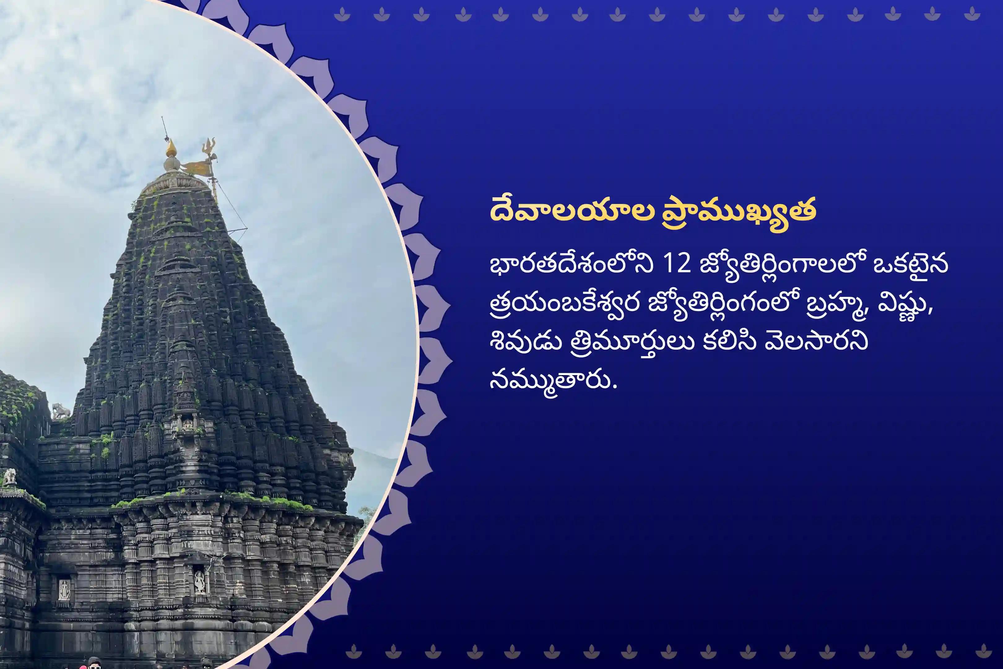 సంపద, జీవిత లక్ష్యం, మరియు భౌతిక అడ్డంకుల నుండి విముక్తికై ఆశీస్సుల కోసం చివరి శ్రావణ సోమవారం త్రియంబకేశ్వర్ జ్యోతిర్లింగ ప్రత్యేక జ్యోతిర్లింగ త్రయంబకేశ్వర రుద్రాభిషేక మహాపూజలో పాల్గొనండి.