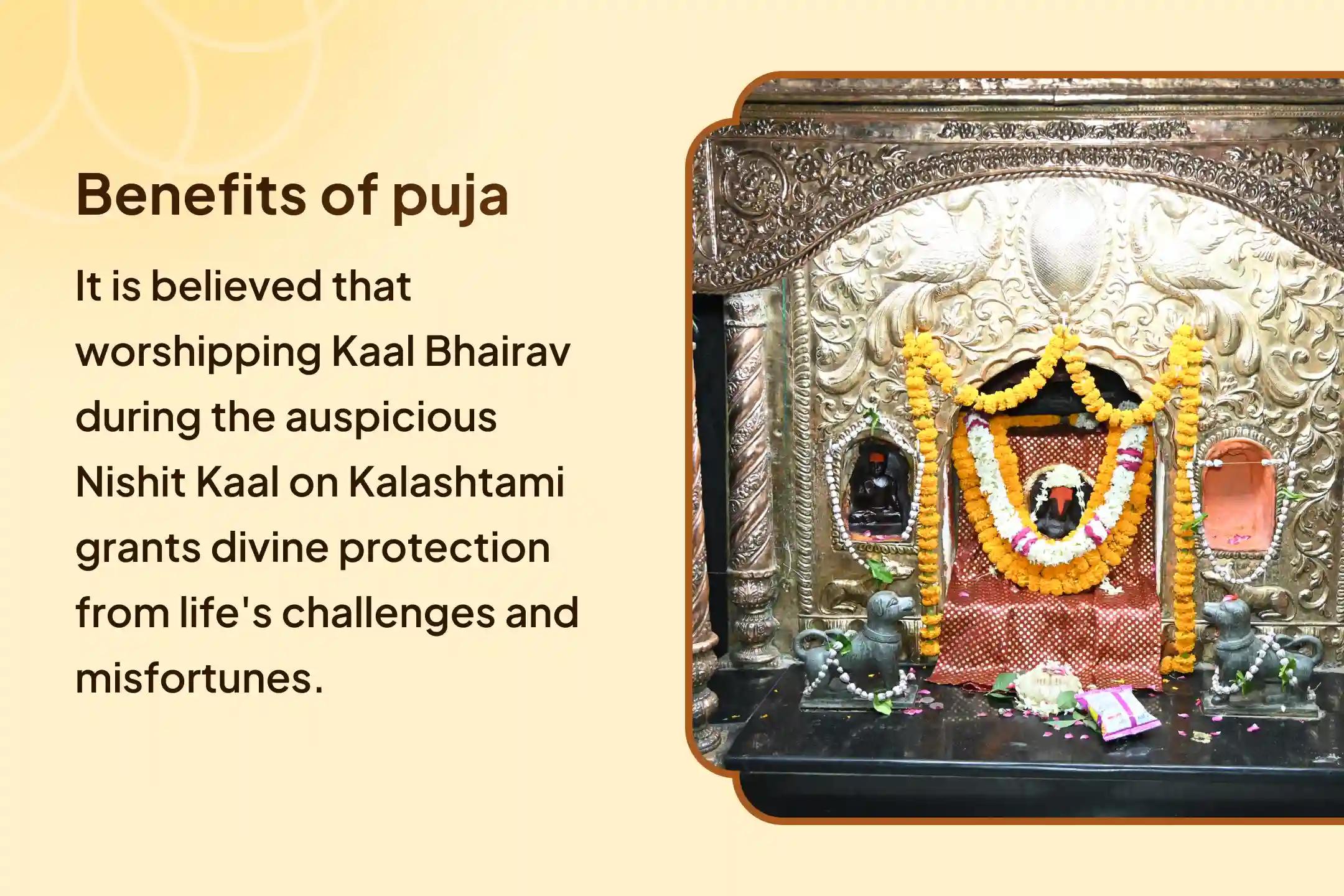 Kalashtami Midnight Puja for Bhairava Kaal Bhairav Midnight Puja and Abhishek for Protection from Challenges and Misfortunes in Life