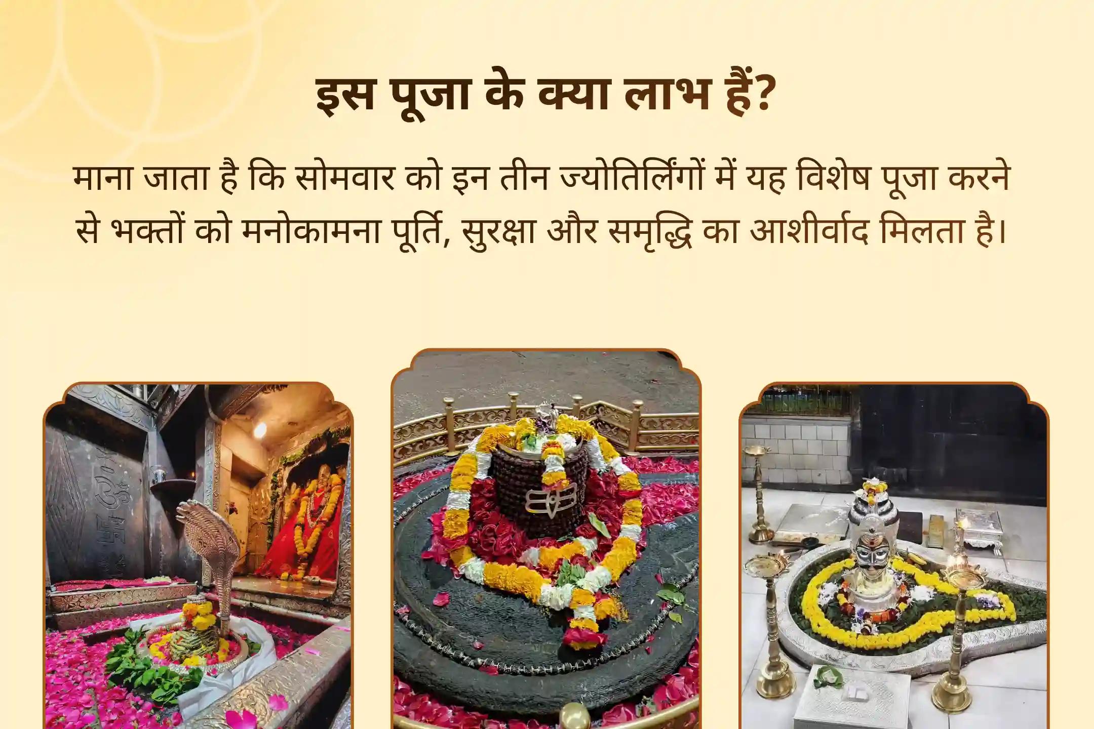 दीर्घायु और बेहतर स्वास्थ्य के लिए आशीर्वाद 3 ज्योतिर्लिंग संयुक्त विशेष 3 - ज्योतिर्लिंग - त्र्यंबकेश्वर, ओंकारेश्वर और घृष्णेश्वर रुद्राभिषेक और रुद्र हवन