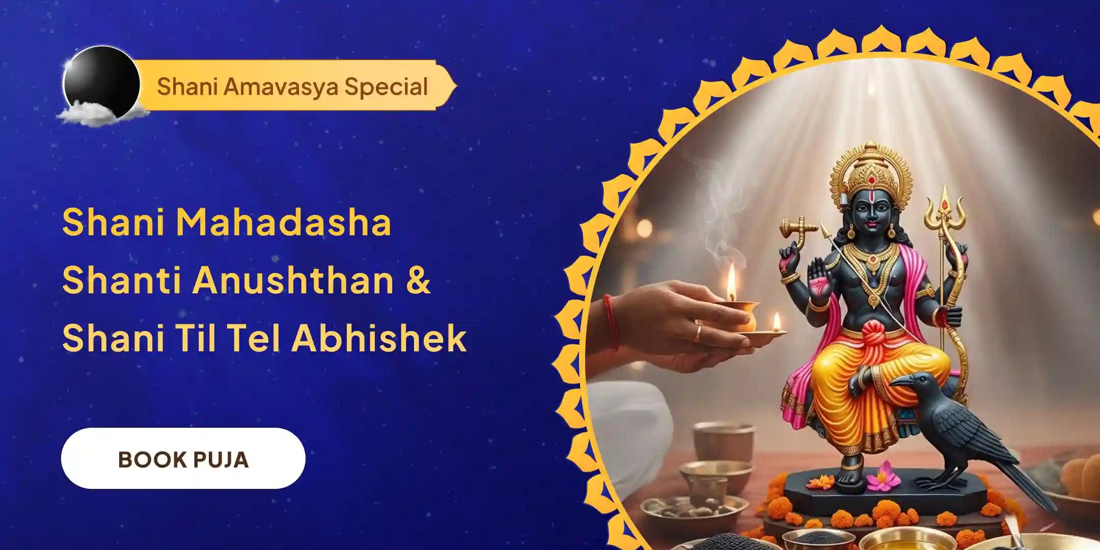 Shani Sade Sati Peeda Shanti, Shani Til Tel Abhishek and Mahadasha Shanti Mahapuja