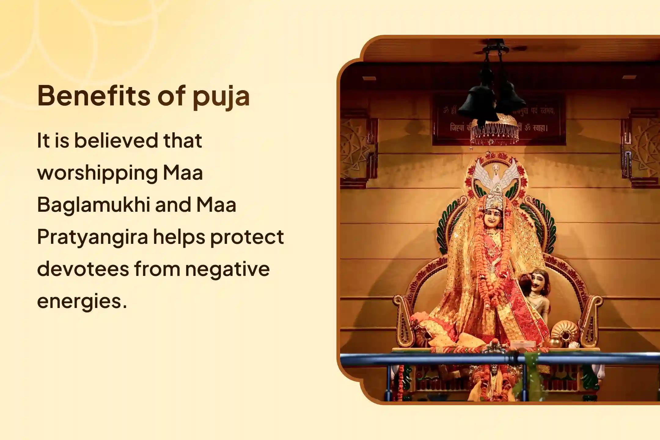 36 Brahmin Mahavidhya Mahanushthan Bagalamukhi-Pratyangira Kavach Path, 1,25,000 Bagalamukhi Mool Mantra Jaap and Havan for Devi's Protection to Repel Malevolent Energies and Negative Influences