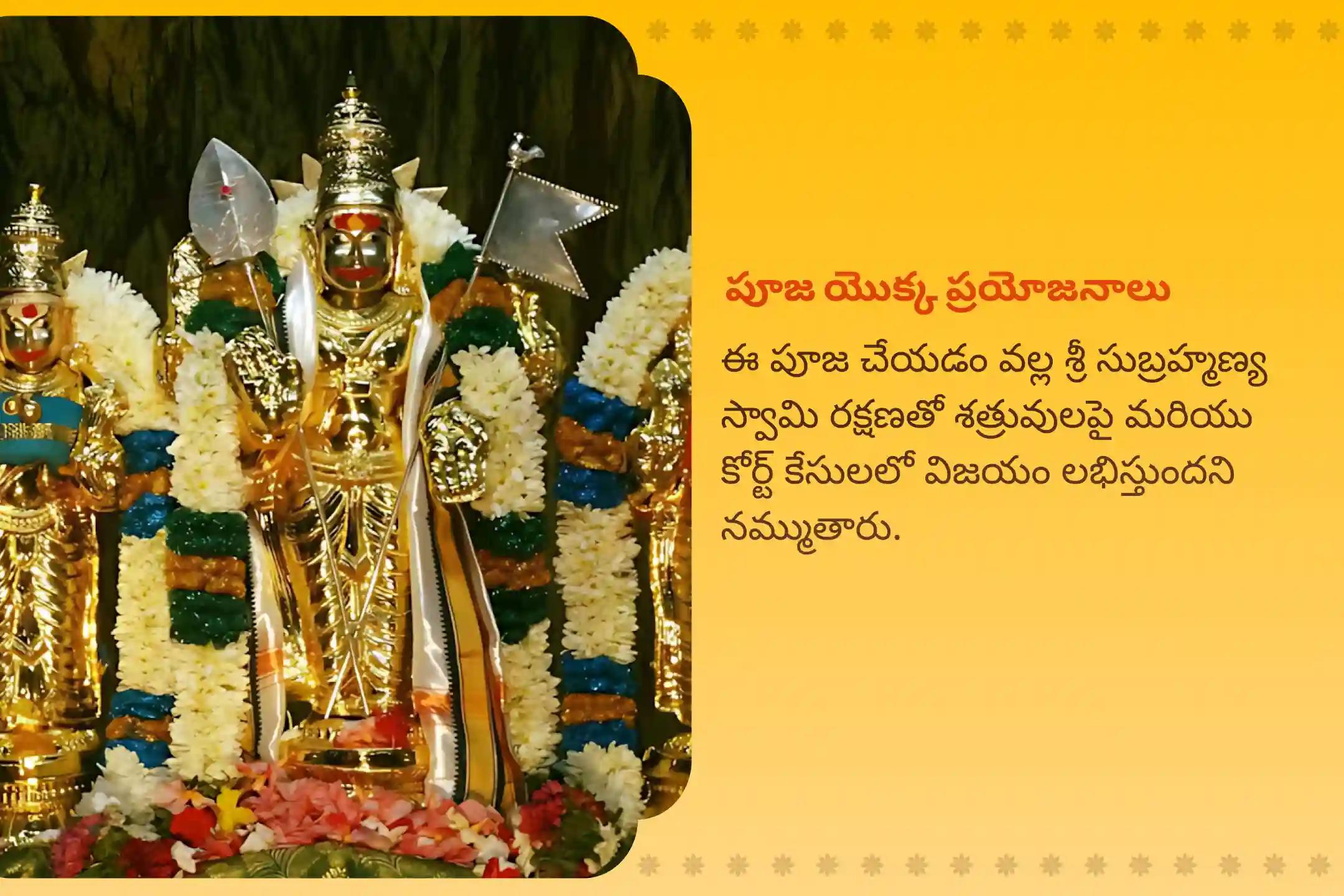  శత్రువులపై మరియు కోర్టు కేసులలో గెలవడం కోసం యుద్ధ దైవం సుబ్రహ్మణ్య స్వామి ప్రత్యేక 666 షణ్ముఖ తర్పణం మరియు 36 స్కంద షష్ఠి కవచంలో పాల్గొనండి.