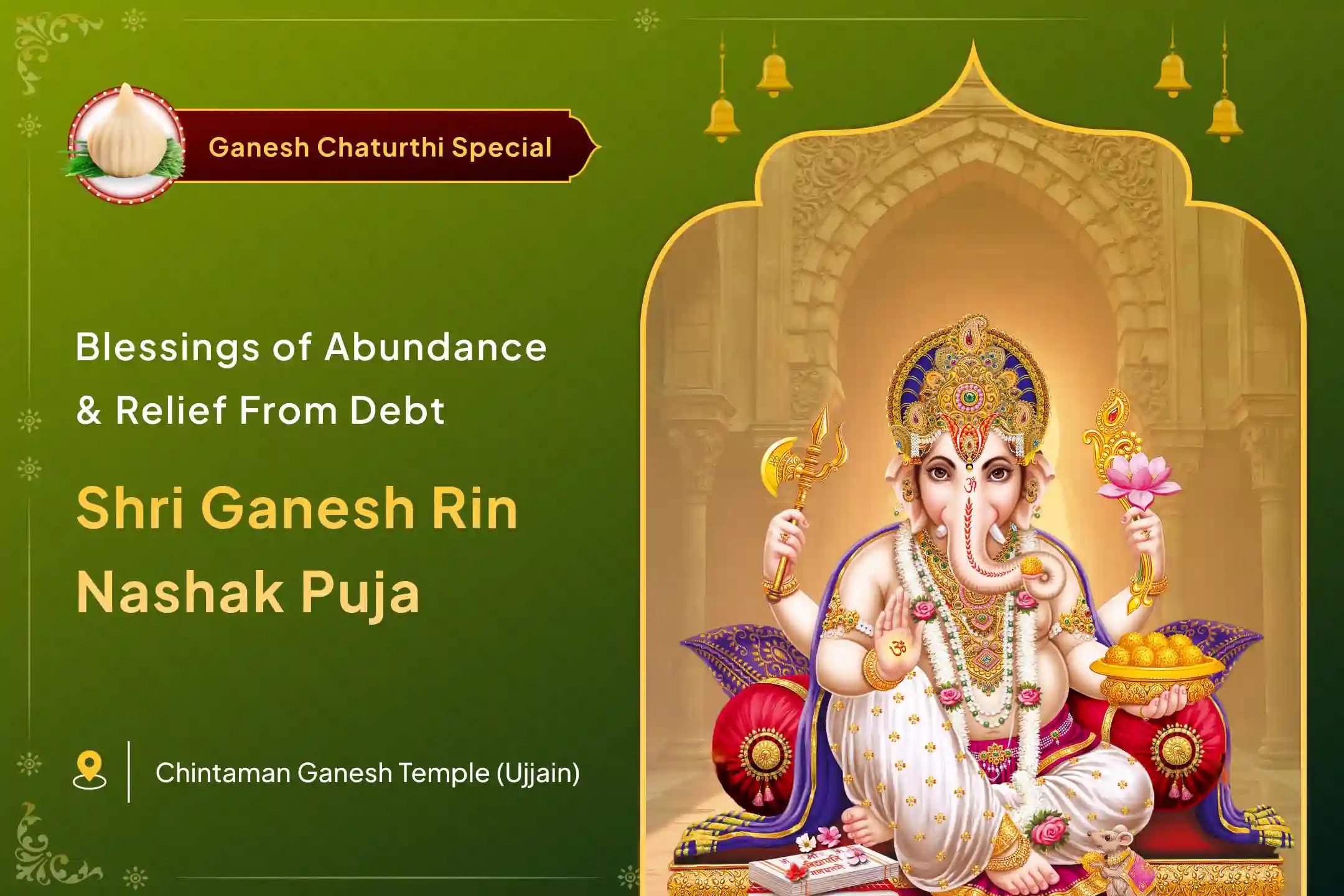Ganesh Chaturthi Special Rin Nashak Ganesh Stotra Path and 1008 Ganesh Durva Archana for Blessing of Debt-Relief and Abundance of Wealth