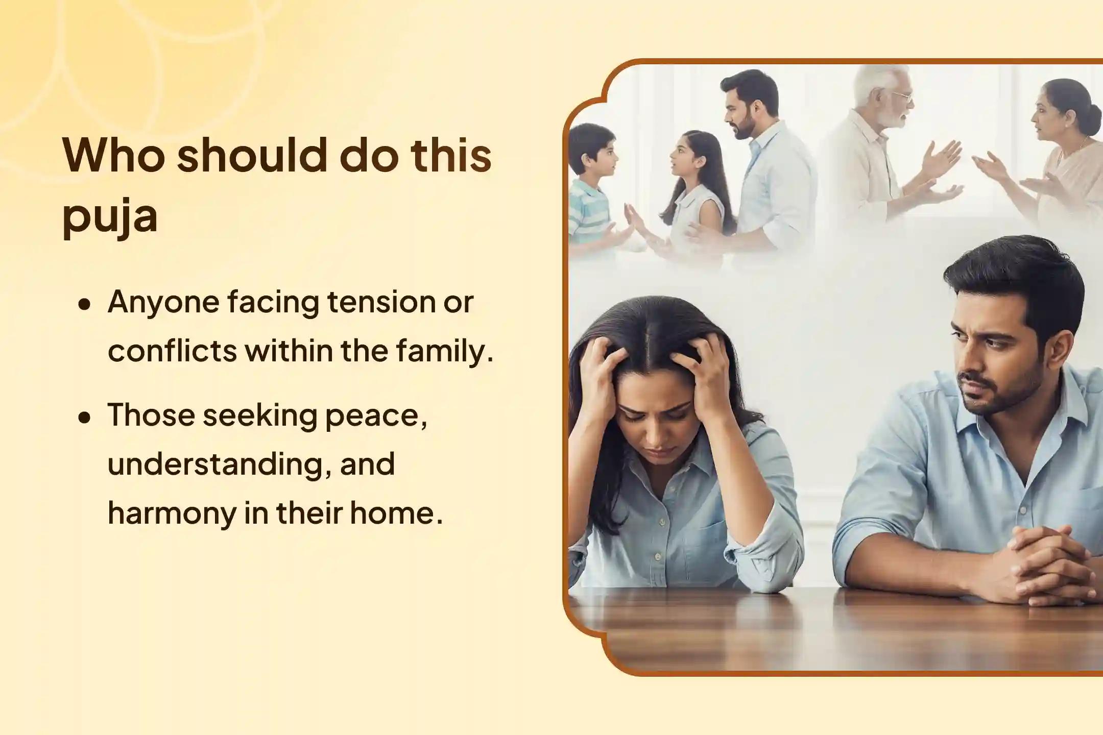 A special ritual for family harmony and balance Kutumb Sukh-Shanti Puja for removing discord and negativity in the family