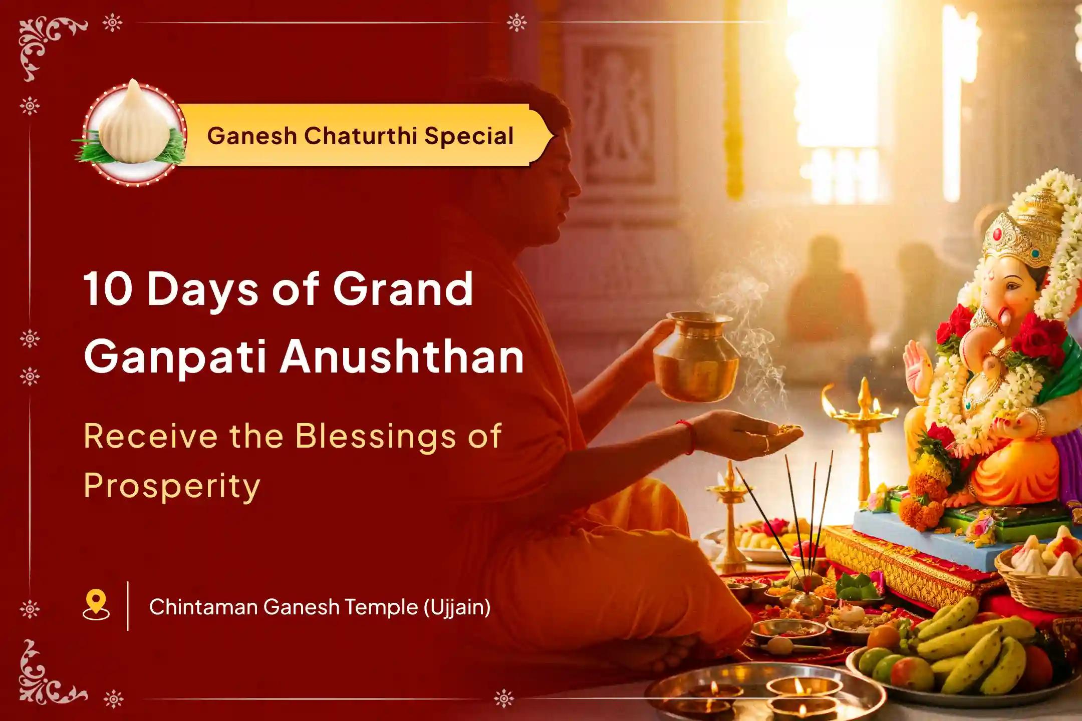Ganesh Chaturthi 10-Day Anushthan 10 Days of Ganesh Puja and Partheshwar Ganesha Visarjan for Prosperity, New Beginnings, and Overcoming Procrastination