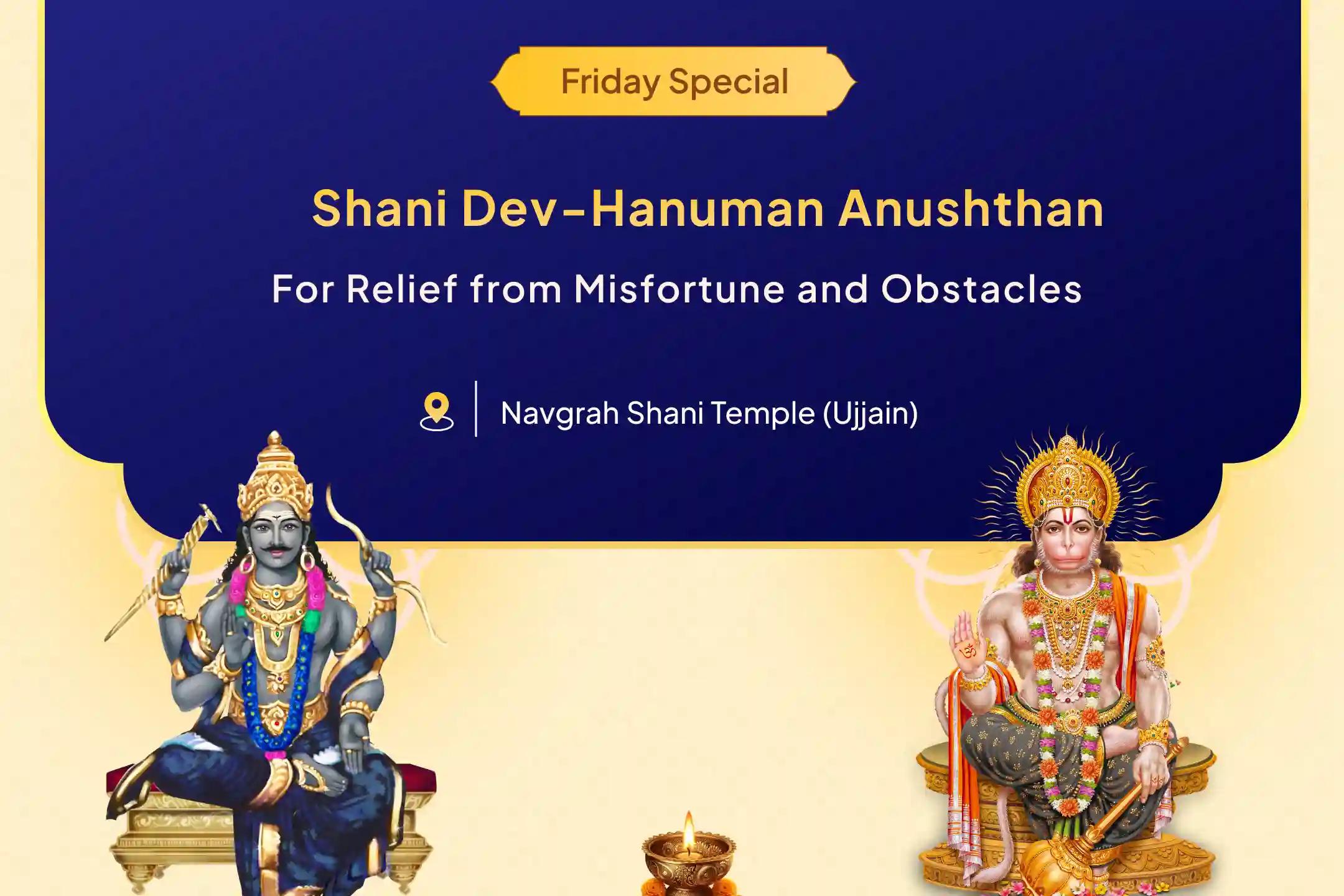 Hanuman-Shani-Rahu Shanti 21 Brahmin Anushthan 23000 Shani Mool Mantra Jaap and 1008 Sankat Mochan Hanuman Ashtak Path for Removing Negativity and Ensuring Protection from Obstacles in Life