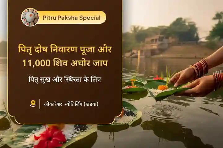 पितरों की आत्माओं की शांति और परिवार के कल्याण के लिए श्राद्ध विशेष : अघोर मंत्र जाप और पितृ शांति पूजा पितृ दोष शांति पूजा और 11,000 शिव अघोर मंत्र जाप