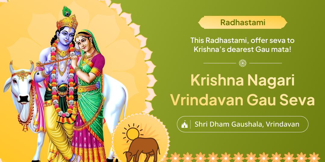  Receive Radha Rani’s divine love and blessings on this Radhastami by offering seva to Gau Mata at Krishnabhumi Vrindavan!