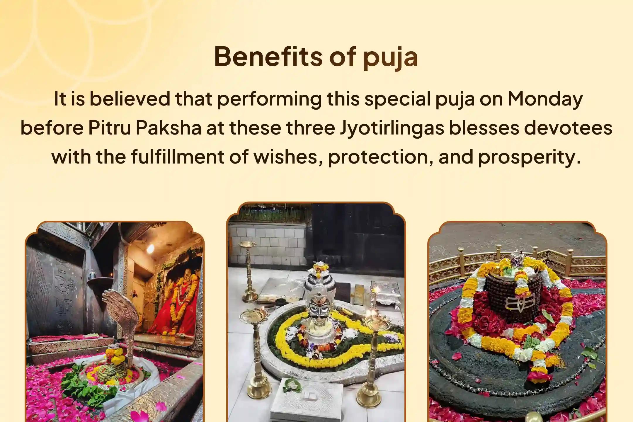 Last Before Pitru Paksha 3-Jyotirlinga Power Ritual 3 -  Jyotirlinga - Trimbakeshwar, Omkareshwar and Ghrishneshwar Rudrabhishek and Rudra Homam For Blessings of Health, Protection, and Spiritual Empowerment