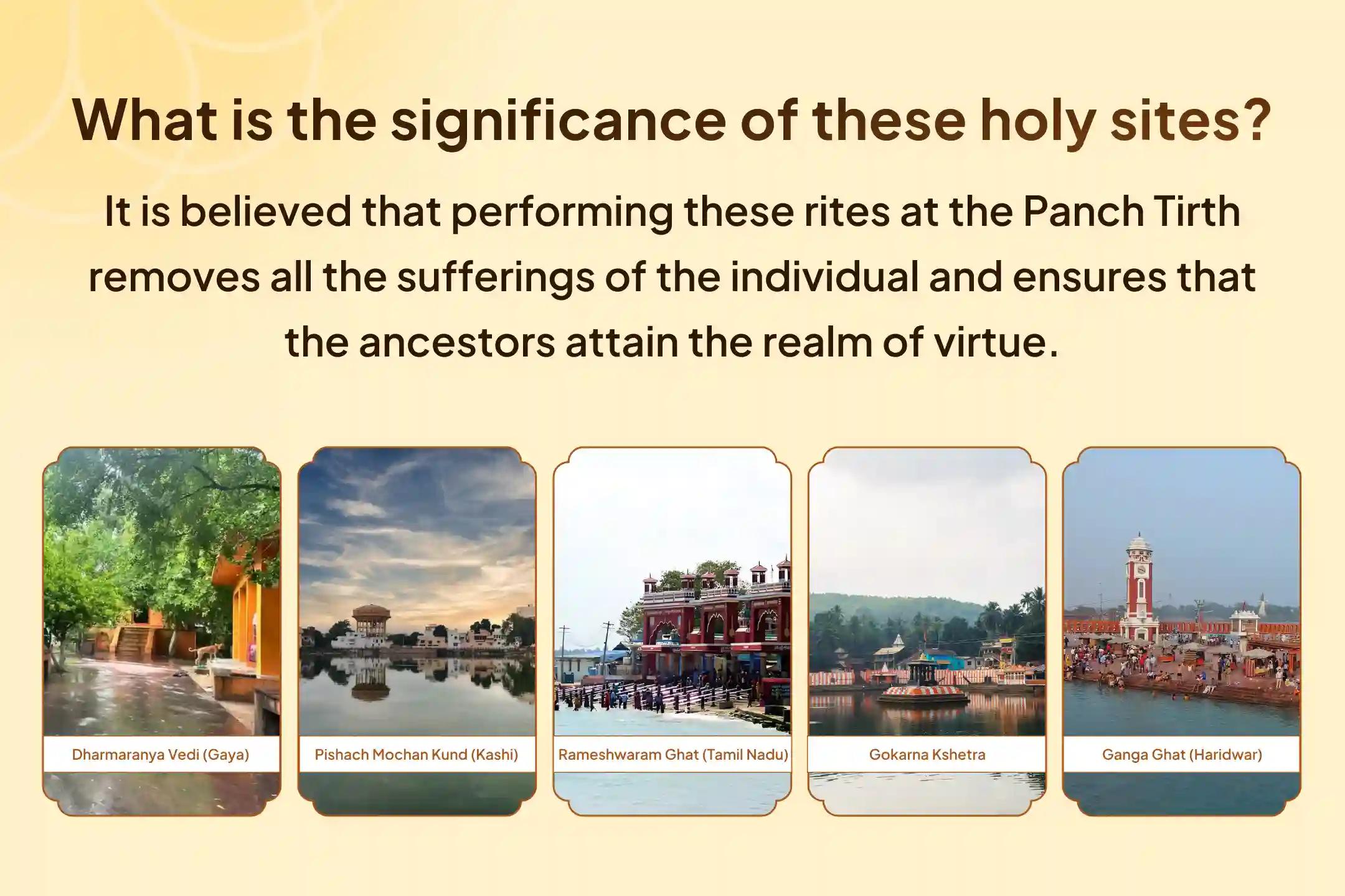  Panch Teerth Pitru Kripa Mahapuja Panch Tirth Pitru Dosha Nivran Puja and Kashi Ganga Aarti for Peace of Ancestor's souls and Resolving Family Disputes