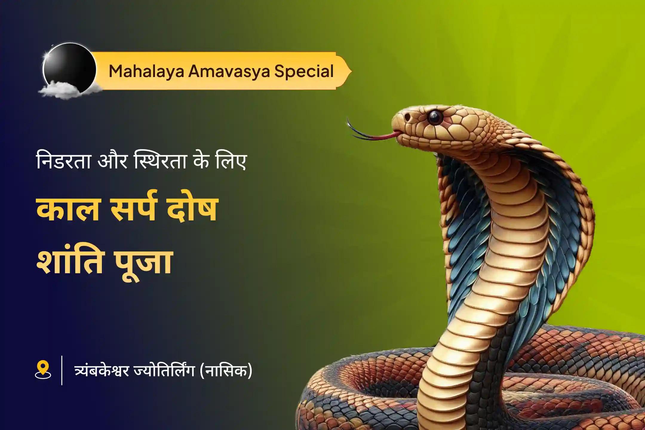 निडरता और मानसिक स्थिरता प्राप्त करने के लिए महालया अमावस्या ज्योतिर्लिंग विशेष काल सर्प दोष शांति पूजा