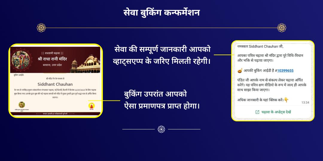 श्रीराधा जन्म महोत्सव राधा रानी, राधा दामोदर एवं इस्कॉन 3 मंदिर चढ़ावा