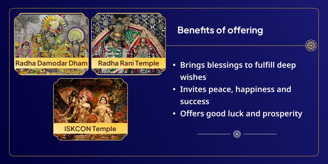 Shri Radha Janm Mahotsav Radha Raman, Radha Rani, Radha Damodar 3 Temple Chadhava