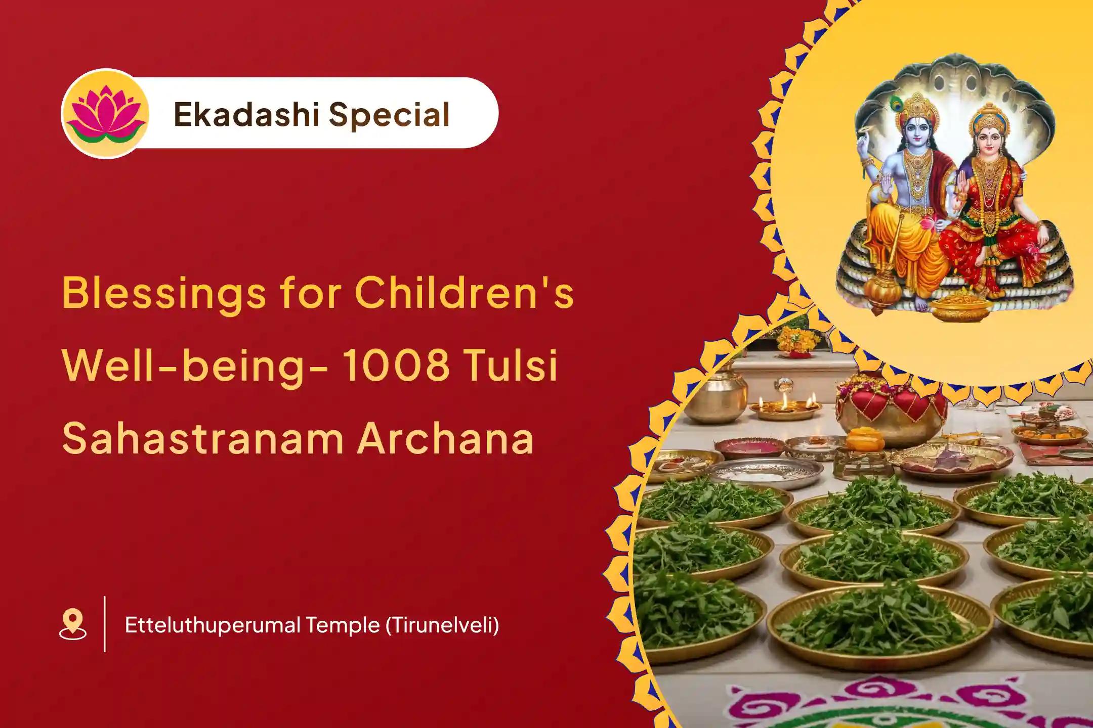 Last Ekadashi Special Shri Lakshmi-Narayan Archana 1008 Tulsi Sahasranama Archana and 11 Kamal Archana for Blessings of Never Ending Abundance and Prosperity