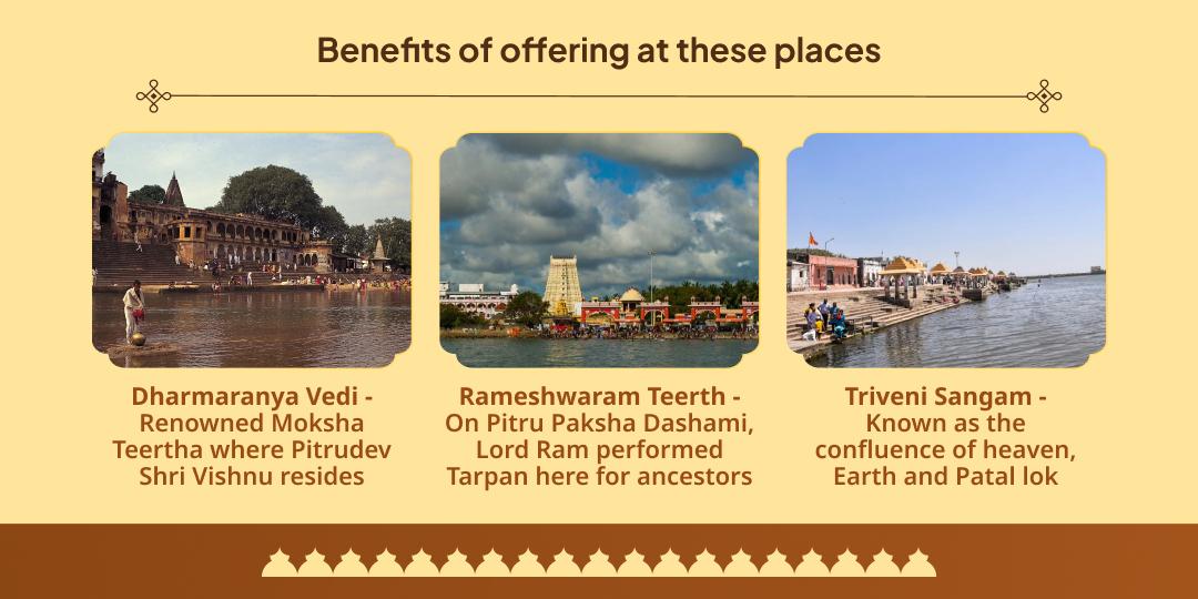 Pitru Paksha 6 Tithi, 6 Moksha Teerth Sarv Pitru Tripti Panda Seva Sankalp