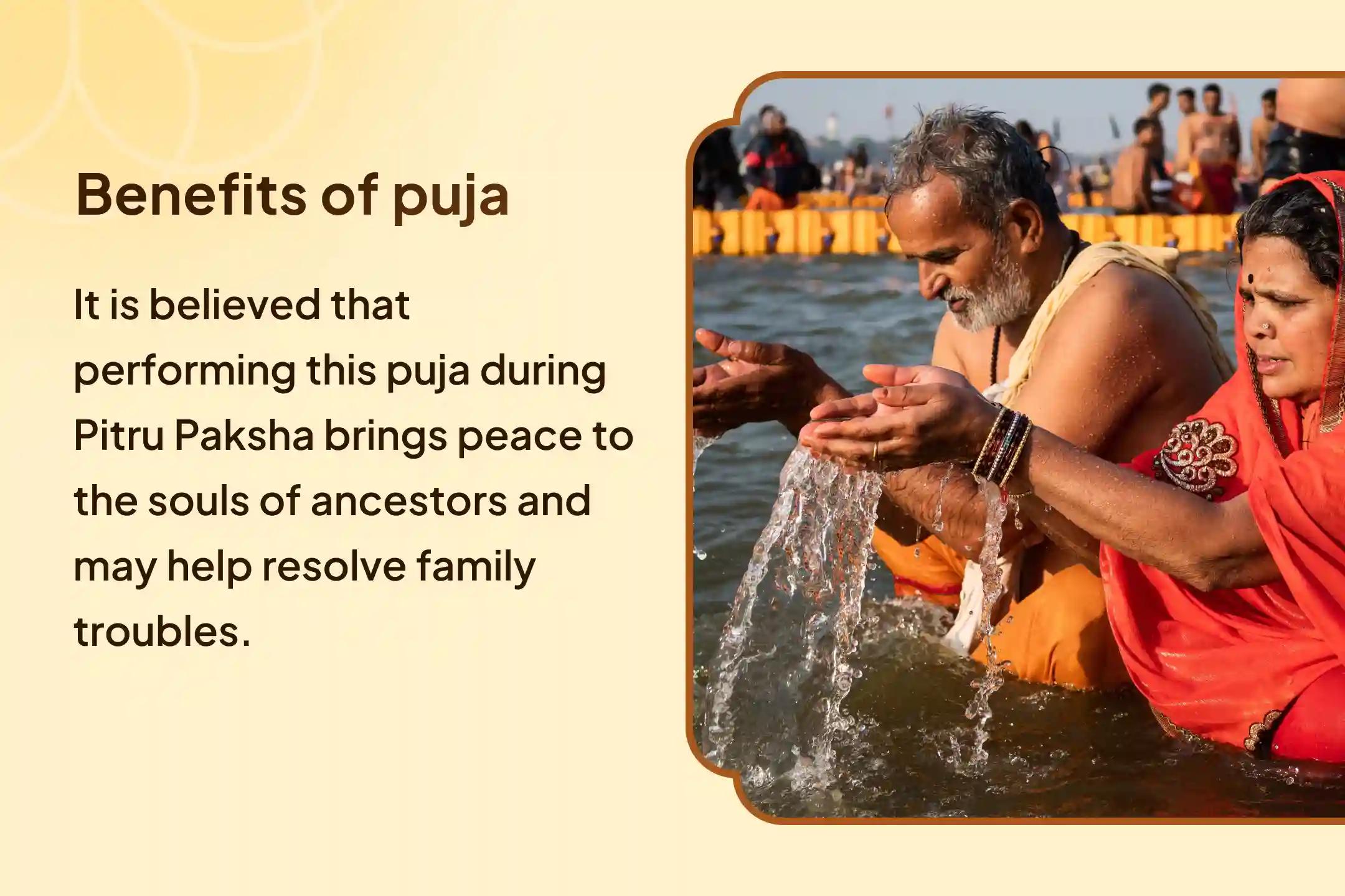 Pitru Shanti Mahapuja in Kashi Pitru Dosh Shanti Mahapuja and Kashi Ganga Aarti for the peace of ancestors' souls and relief from family disputes