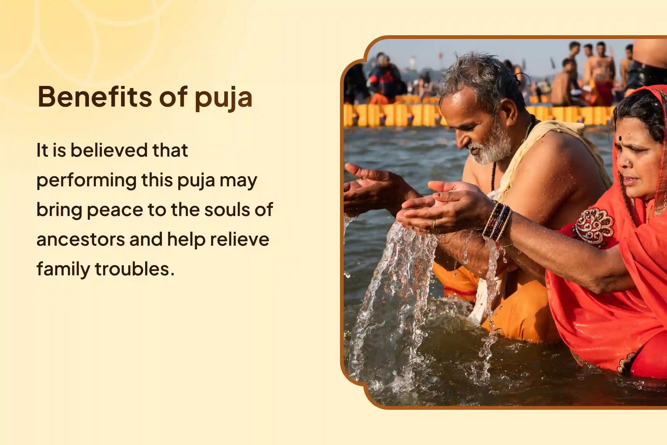Pitra Dosh and Kashi Ganga Aarti Pitra Dosh Shanti Mahapuja and Ganga Aarti for peace of ancestors' souls and resolving family disputes