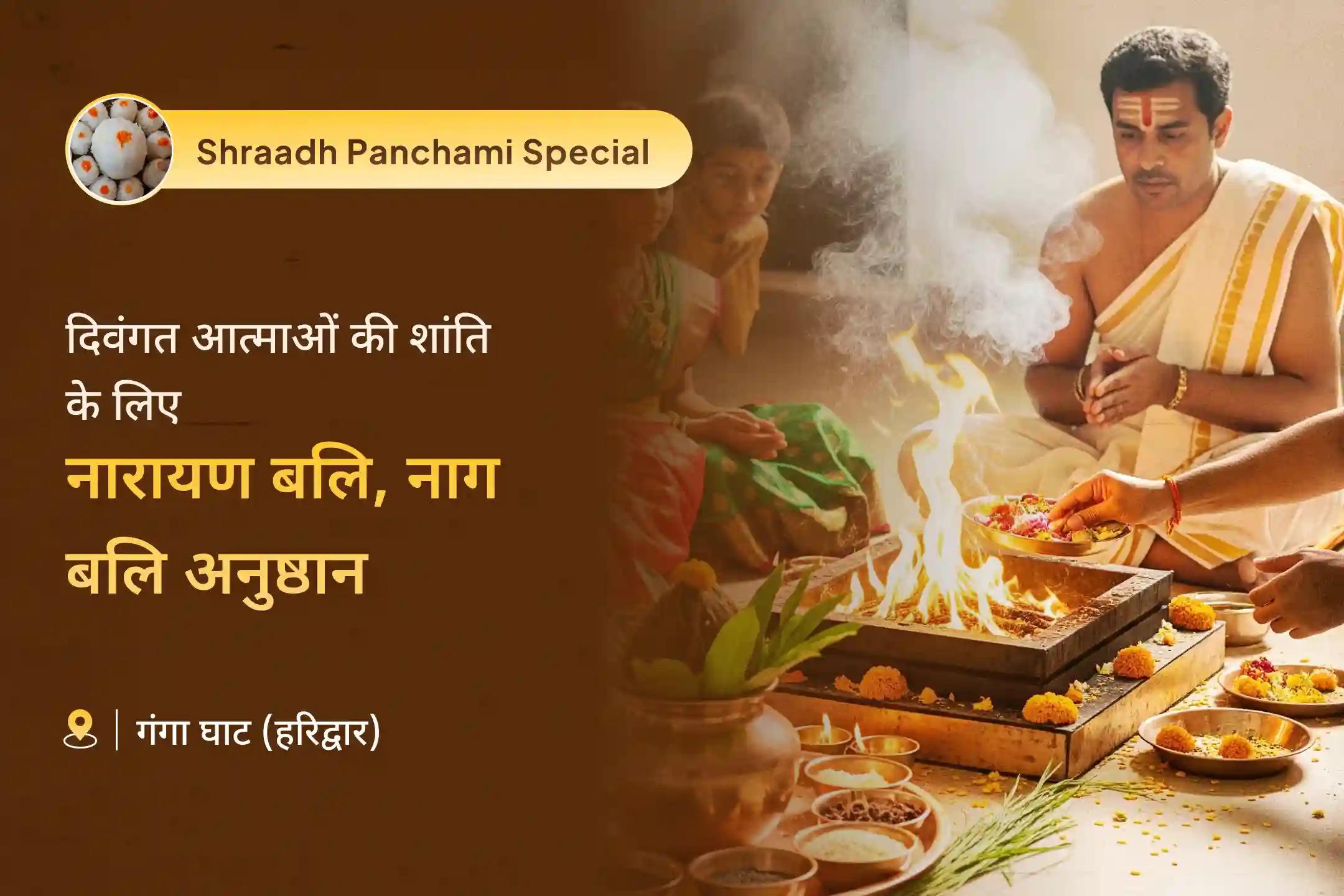 दिवंगत आत्माओं की शांति के लिए पितृ दोष निवारण महापूजा नारायण बलि, नाग बलि एवं पितृ शांति महापूजा