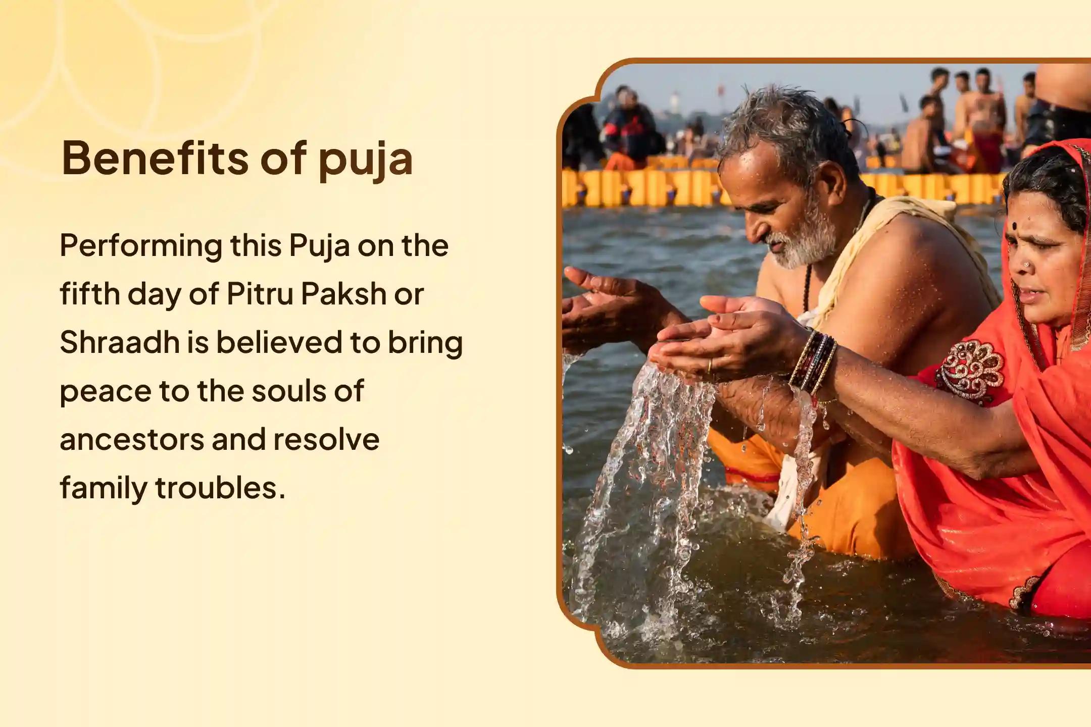 Panchami Pitru Shanti Special Panchami Pitru Shradh Pujan and Kashi Ganga Aarti For Seeking Comprehensive Blessings by Performing Rituals on Key Days of Pitru Paksha