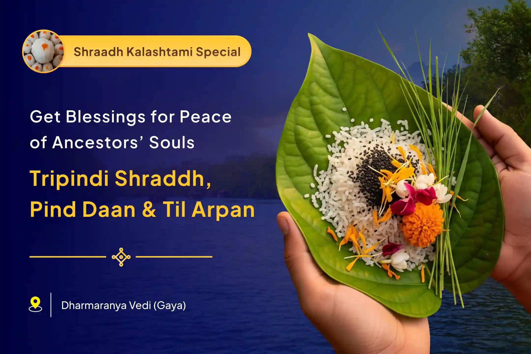 Pret-Mukti Sankalp: Tripindi Shradh & Pind Daan Tripindi Shraadh, Pind Daan and Til Tarpanam for Peace of Departed Souls